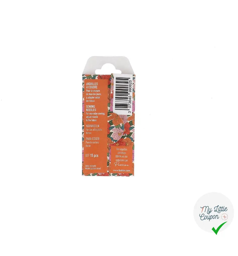 AIGUILLE A COUDRE BLOSSOM 3/9 ORANGE - My Little Coupon