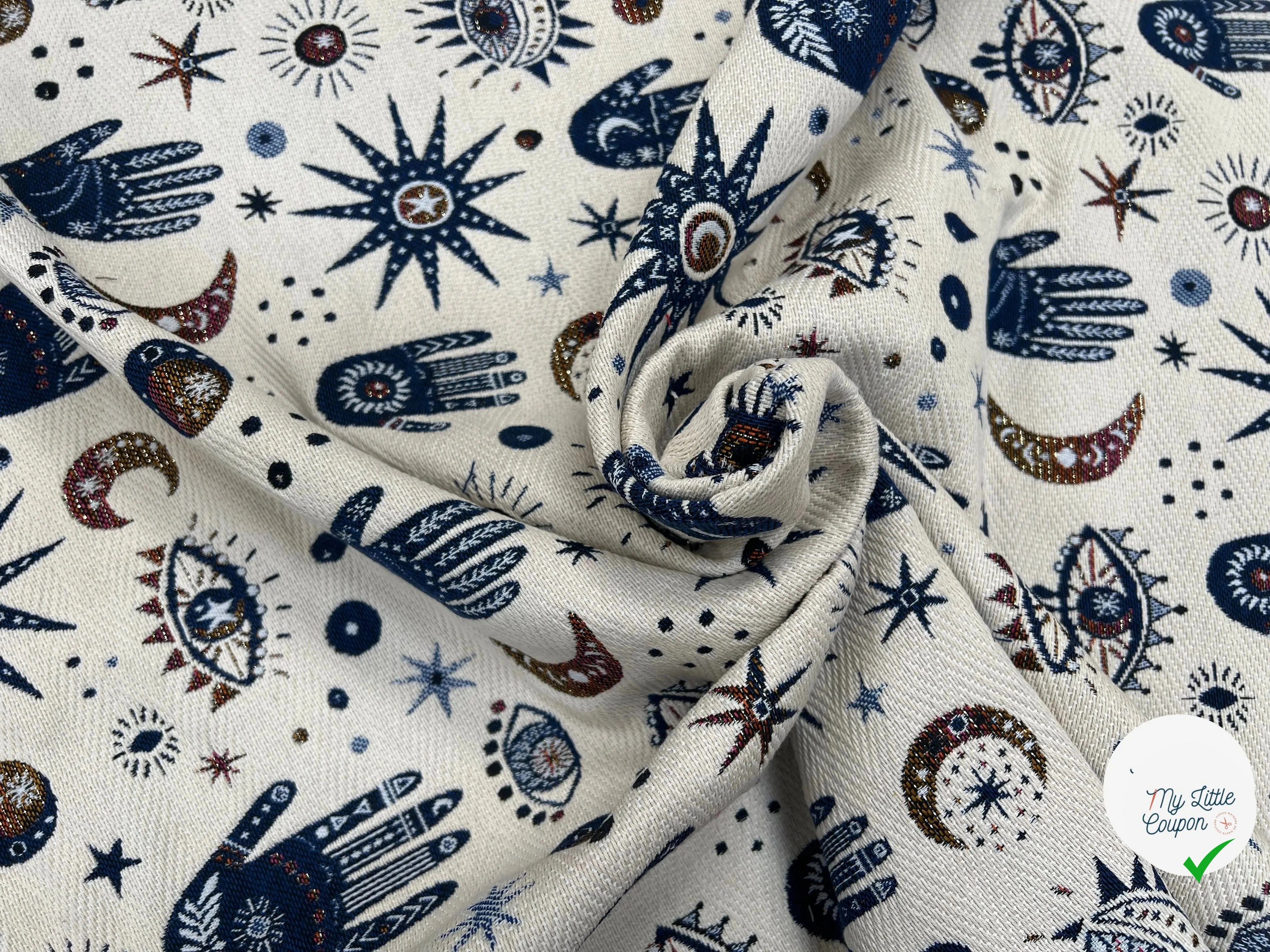 JACQUARD TISSÉ TEINT NAMASTE ALLOVER BLANC - My Little Coupon