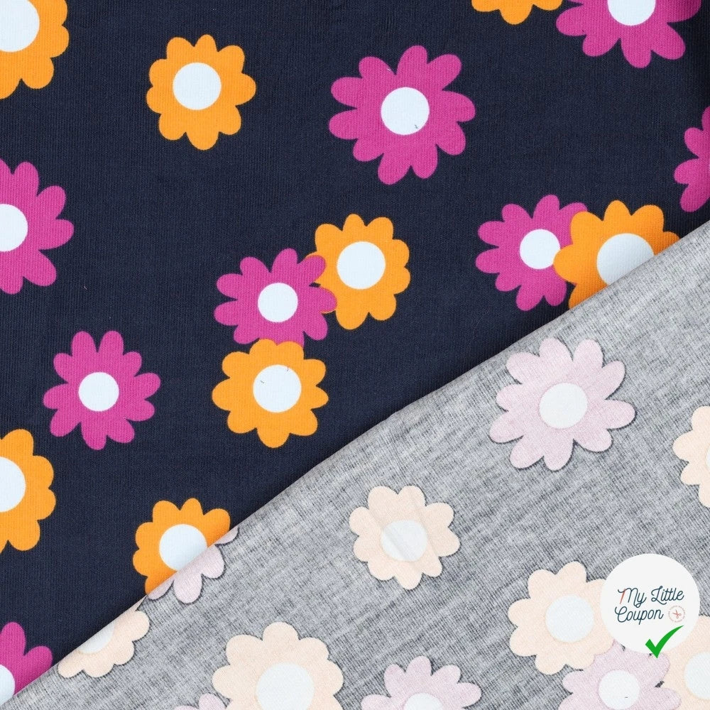BABYCORD FLOWERS – NAVY - My Little Coupon