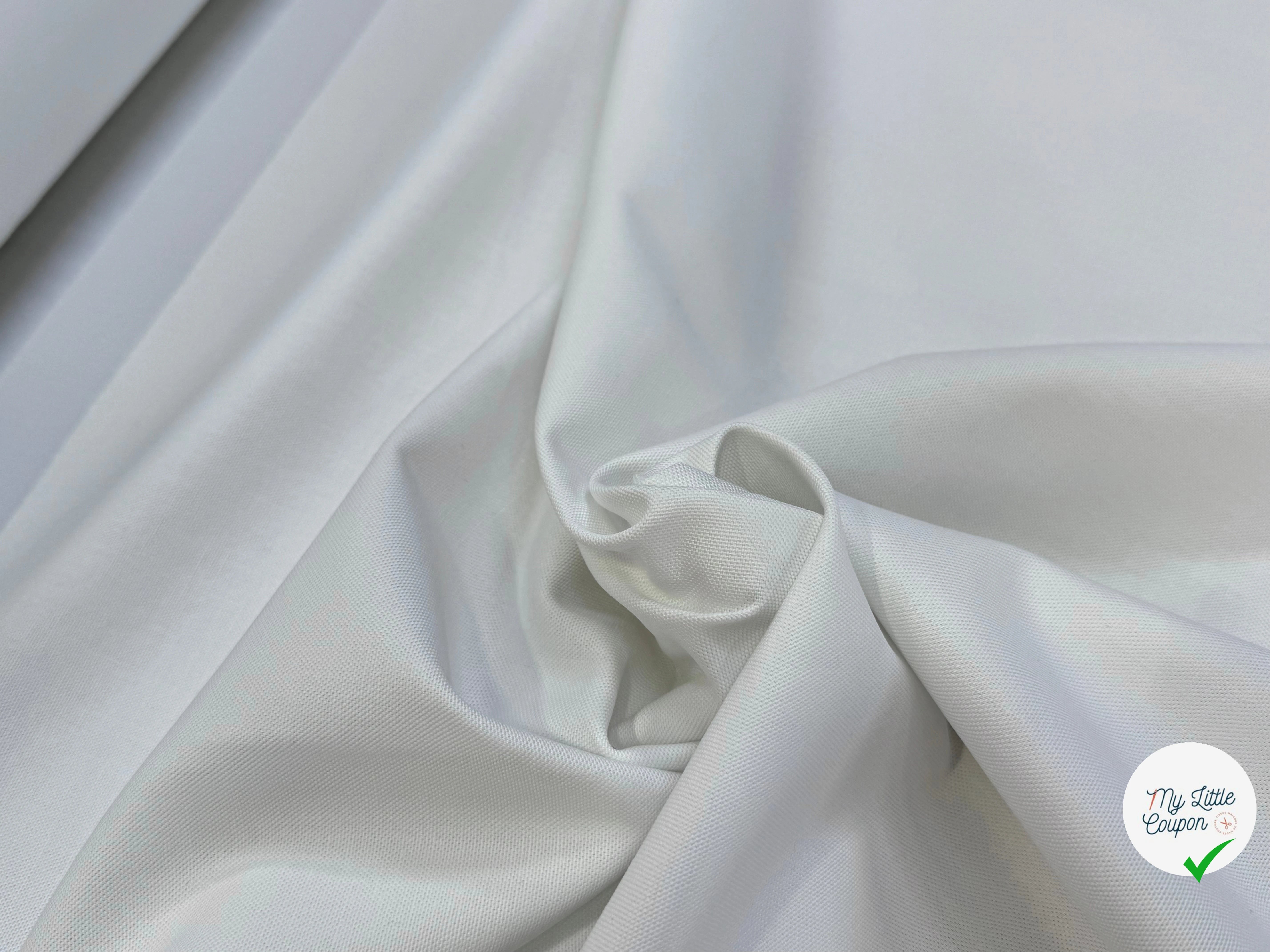 BACHETTE DE COTON GORDON BLANC CASSÉ LAIZE 165 - My Little Coupon