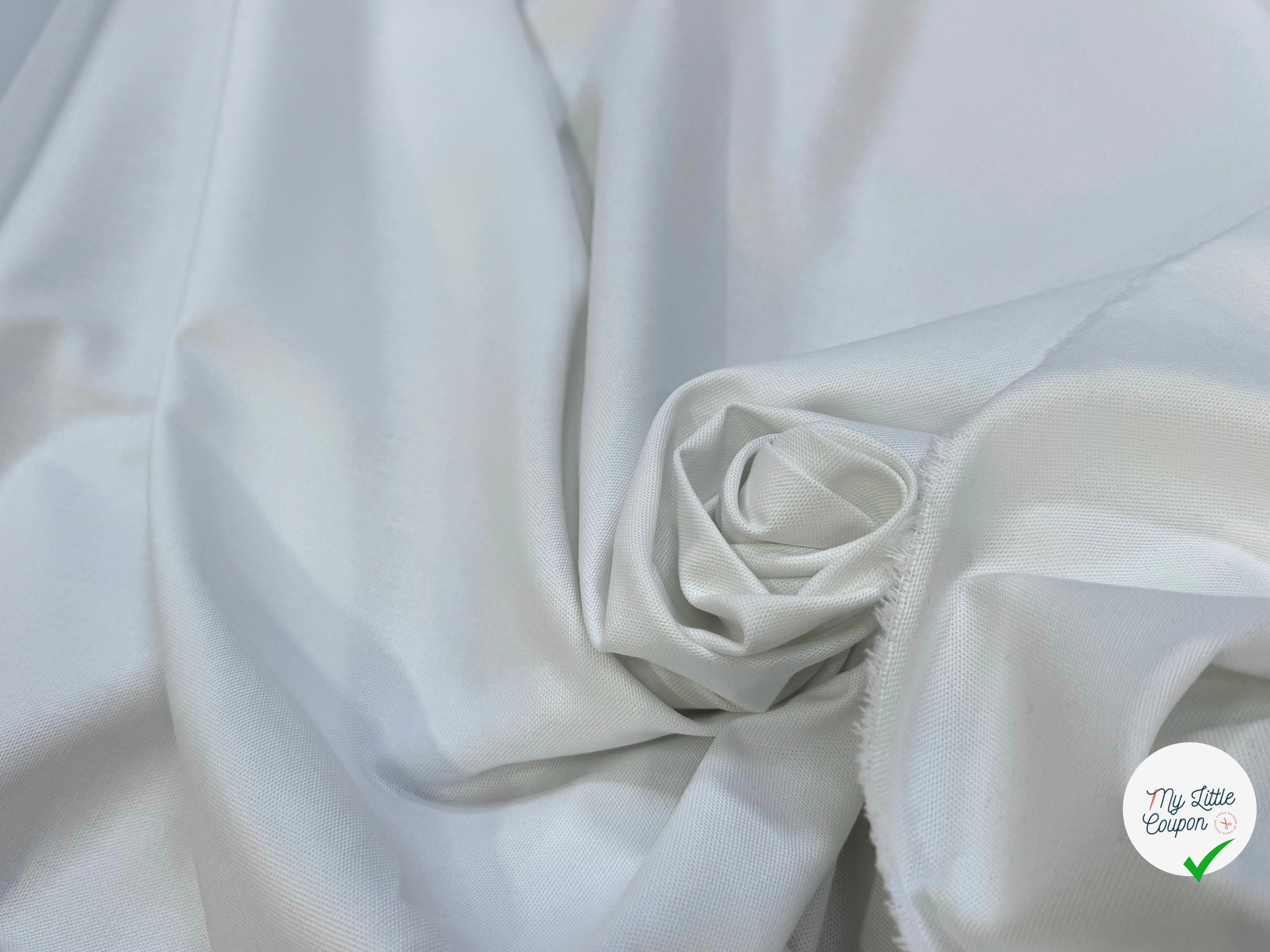BACHETTE DE COTON GORDON BLANC CASSÉ LAIZE 165 - My Little Coupon
