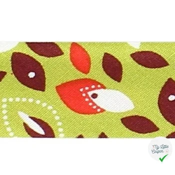 BIAIS FANTASY VERT 20mm 100% COTON - My Little Coupon