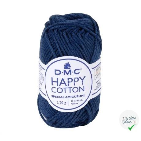 BOBINE DE HAPPY COTTON DMC 20 G BLEU MARINE - My Little Coupon