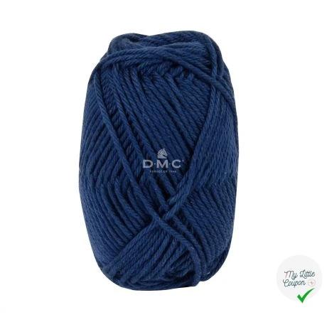 BOBINE DE HAPPY COTTON DMC 20 G BLEU MARINE - My Little Coupon