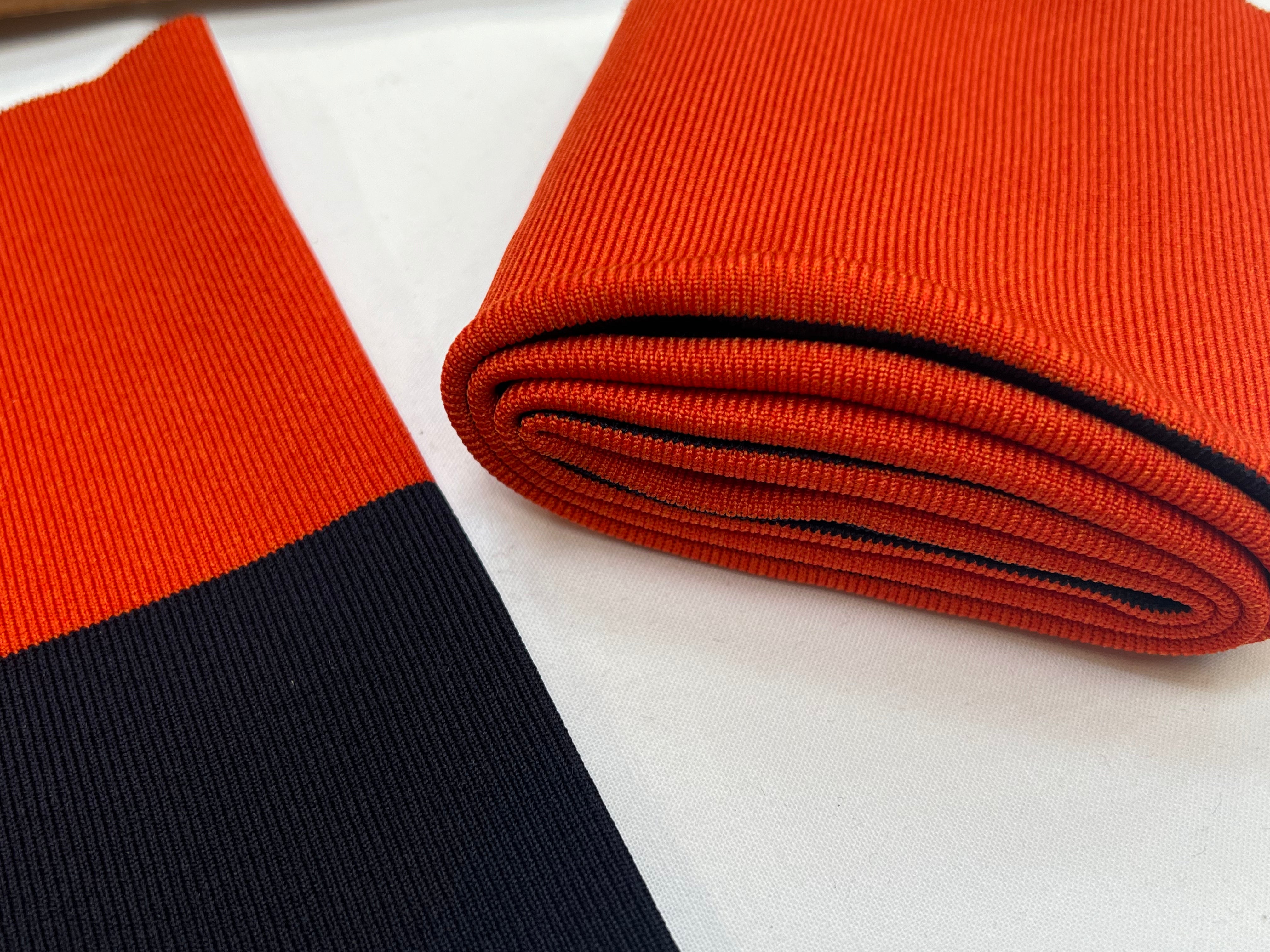 BORD CÔTE BI-GOÛT ORANGE/MARINE NAVY 103x11cm - My Little Coupon