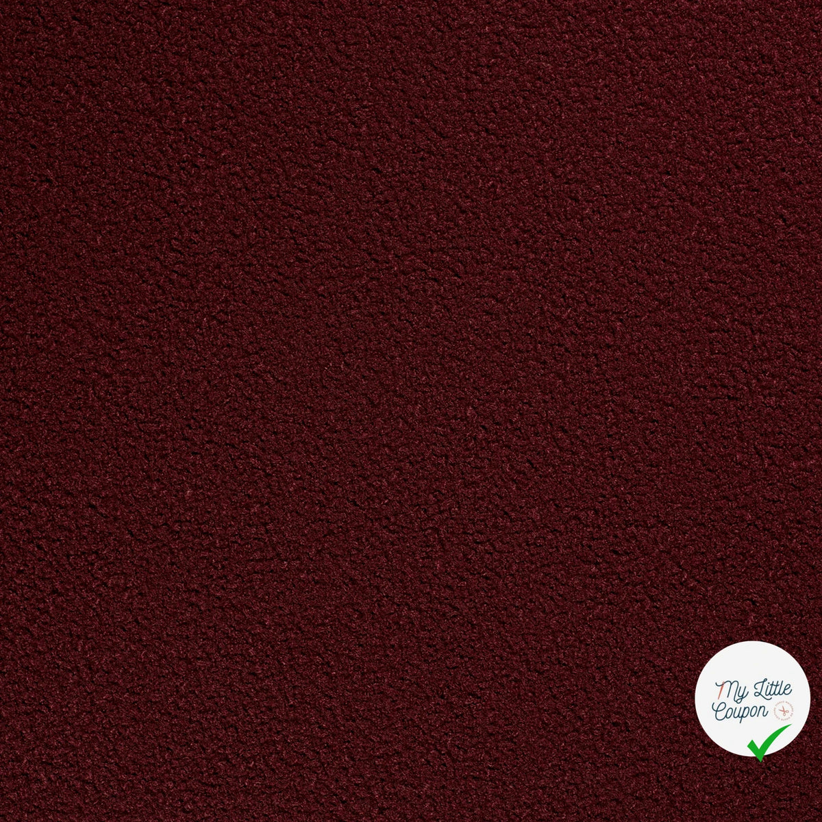 Bouclette stretch unie bordeaux