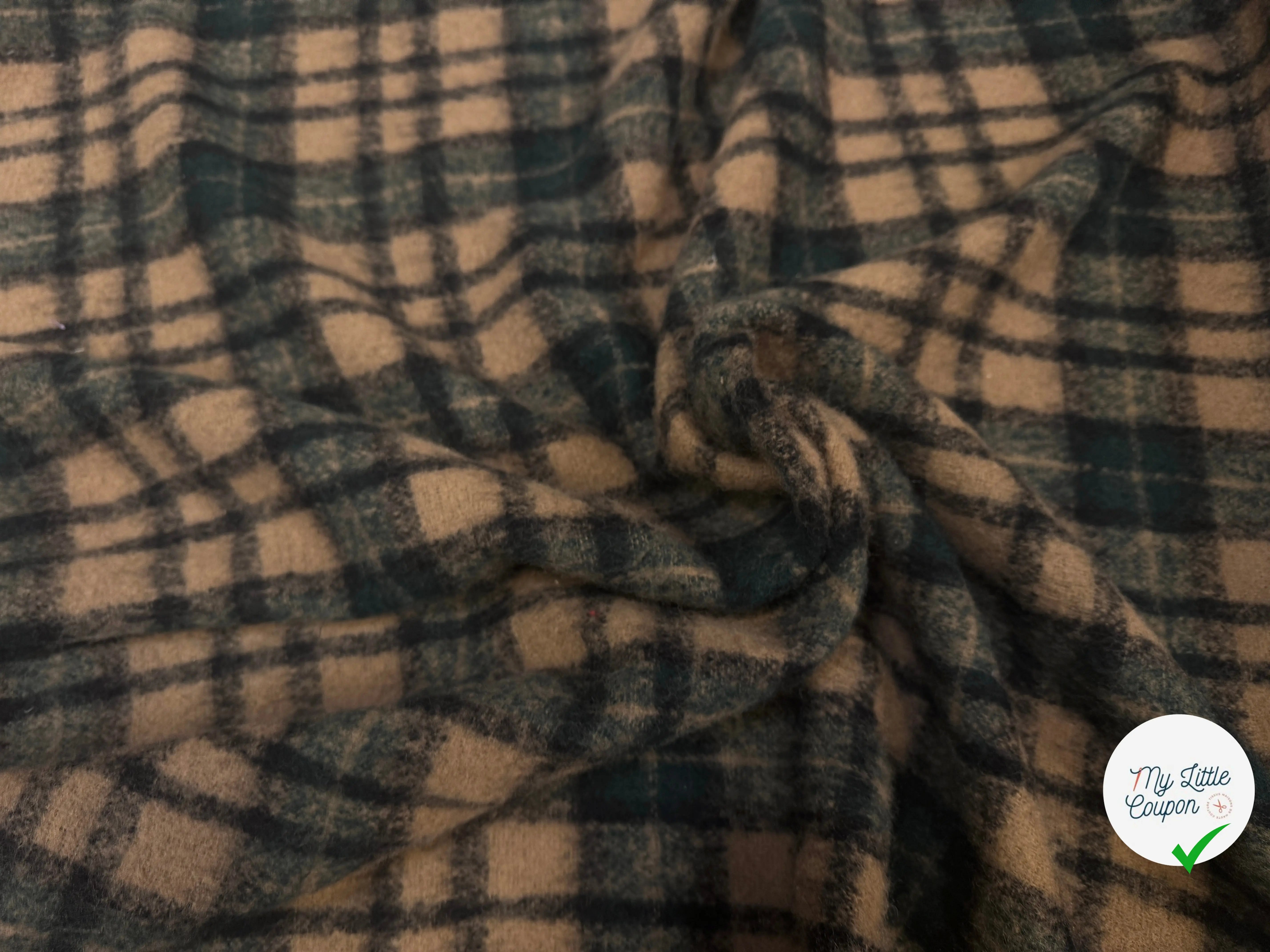 BOUCLETTE TARTAN MARRON VERT - My Little Coupon