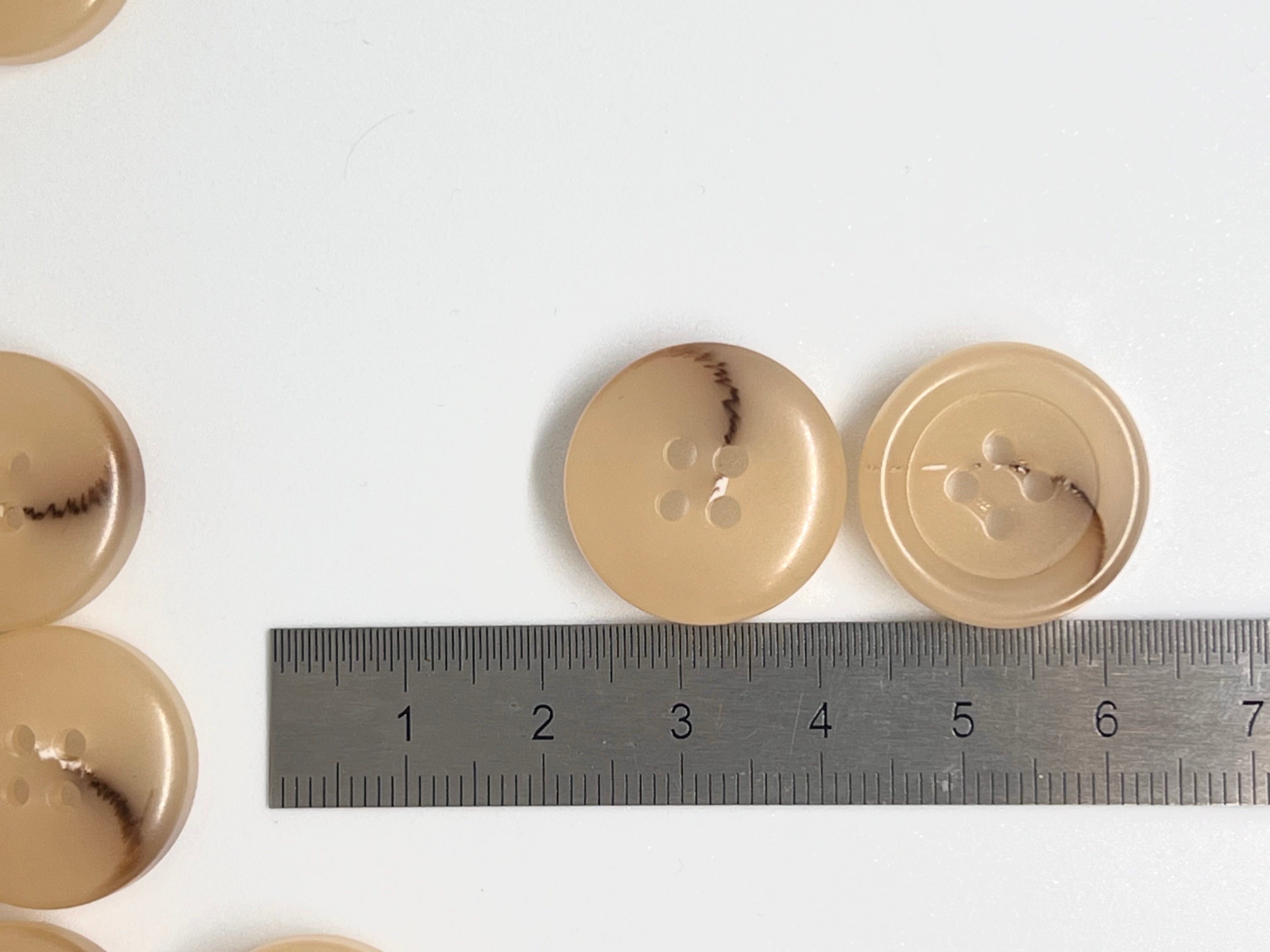 BOUTON BEIGE MARBRÉ 20mm - lot de 2 - My Little Coupon