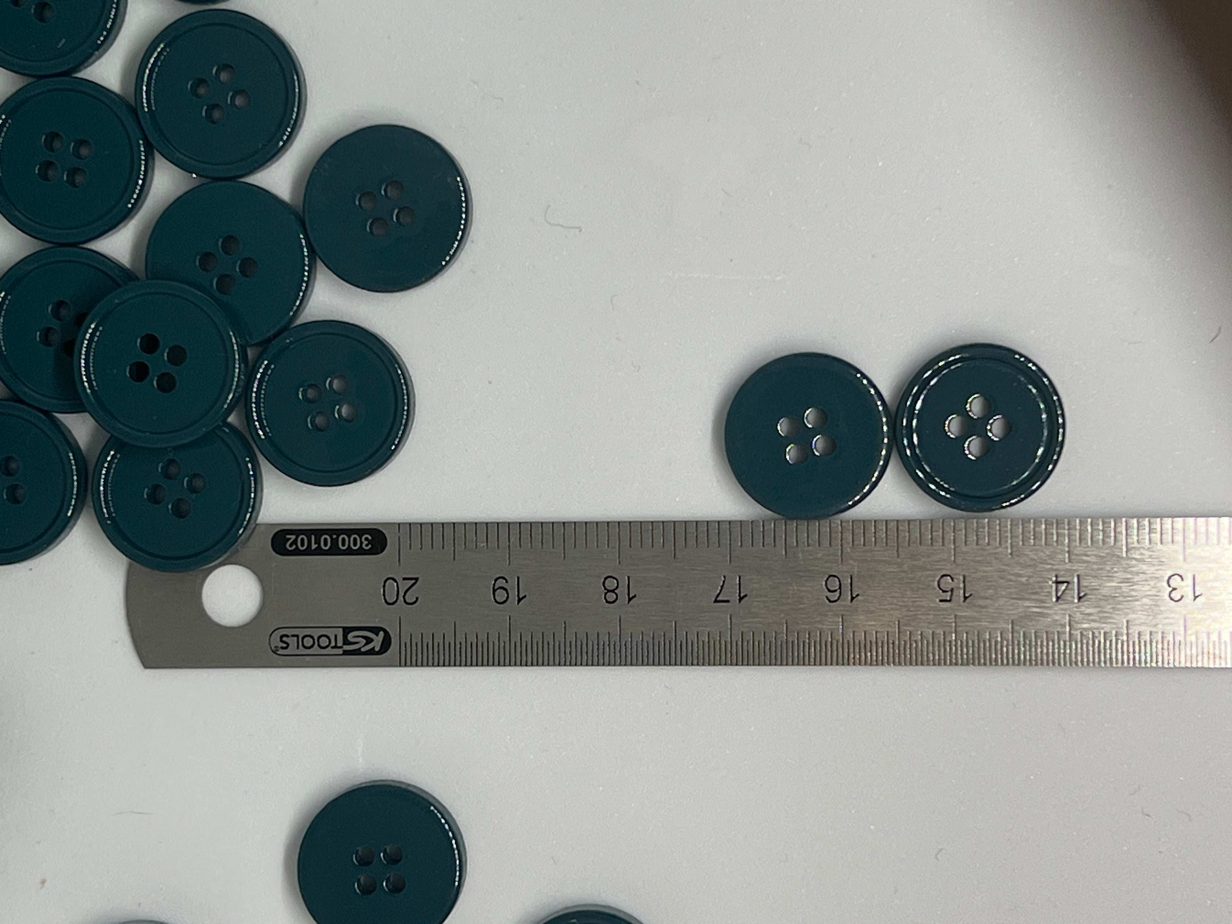BOUTON BLEU CANARD 15mm - lot de 2 - My Little Coupon