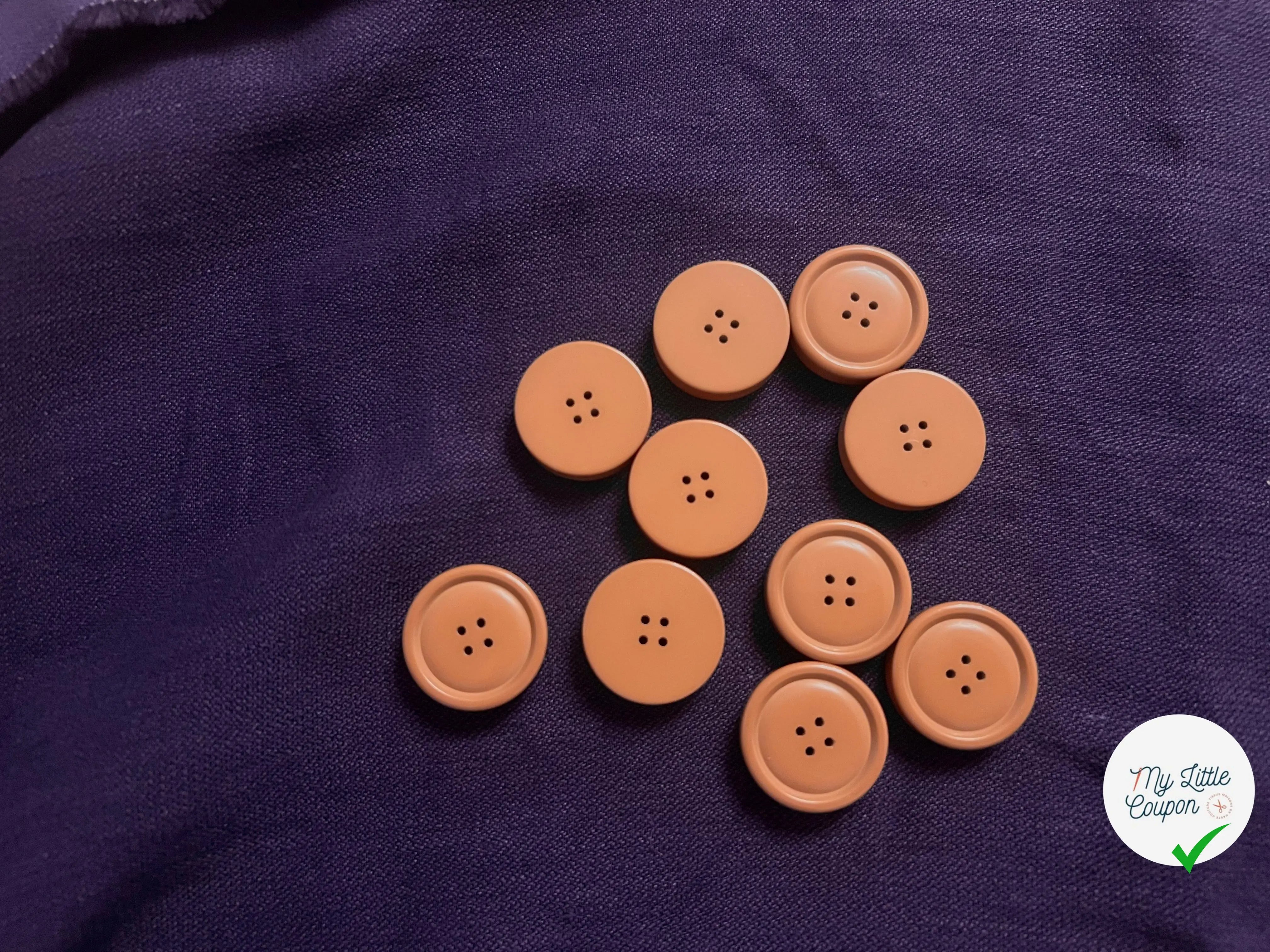 BOUTON CAMEL 25MM DIAMÈTRE - LOT DE 5 - My Little Coupon