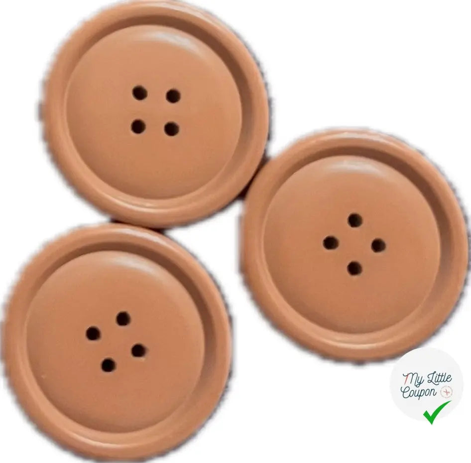 BOUTON CAMEL 25MM DIAMÈTRE - LOT DE 5 - My Little Coupon