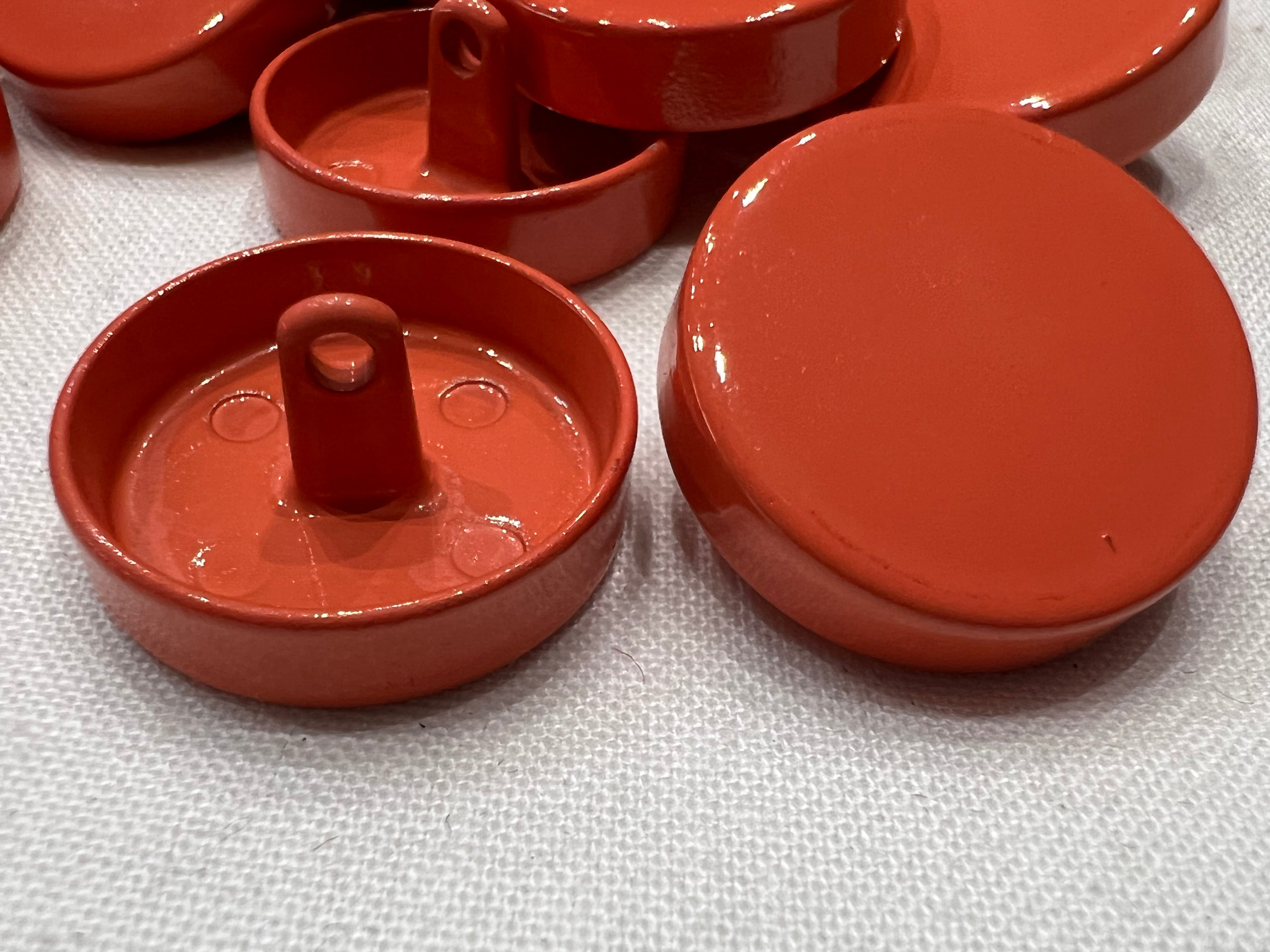 BOUTON CAPSULE ORANGE (lot de 6) 22mm - My Little Coupon