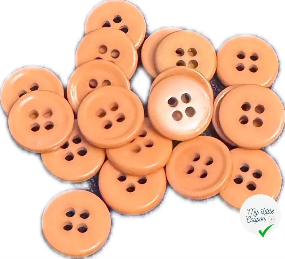 BOUTON CARAMEL 11MM - LOT DE 10 - My Little Coupon