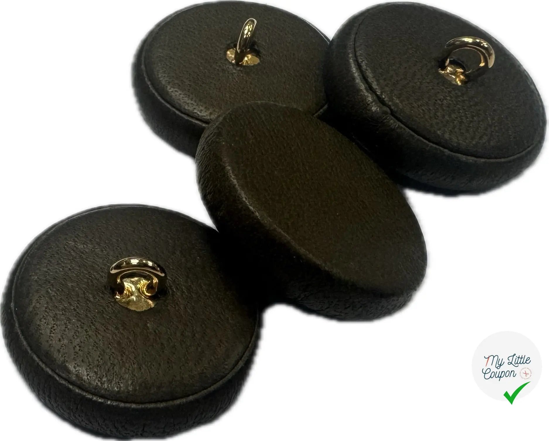 BOUTON CUIR A QUEUE (lot de 2) - My Little Coupon