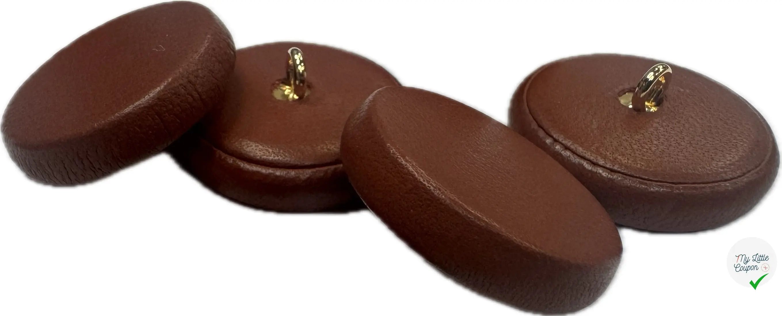 BOUTON CUIR A QUEUE (lot de 2) - My Little Coupon