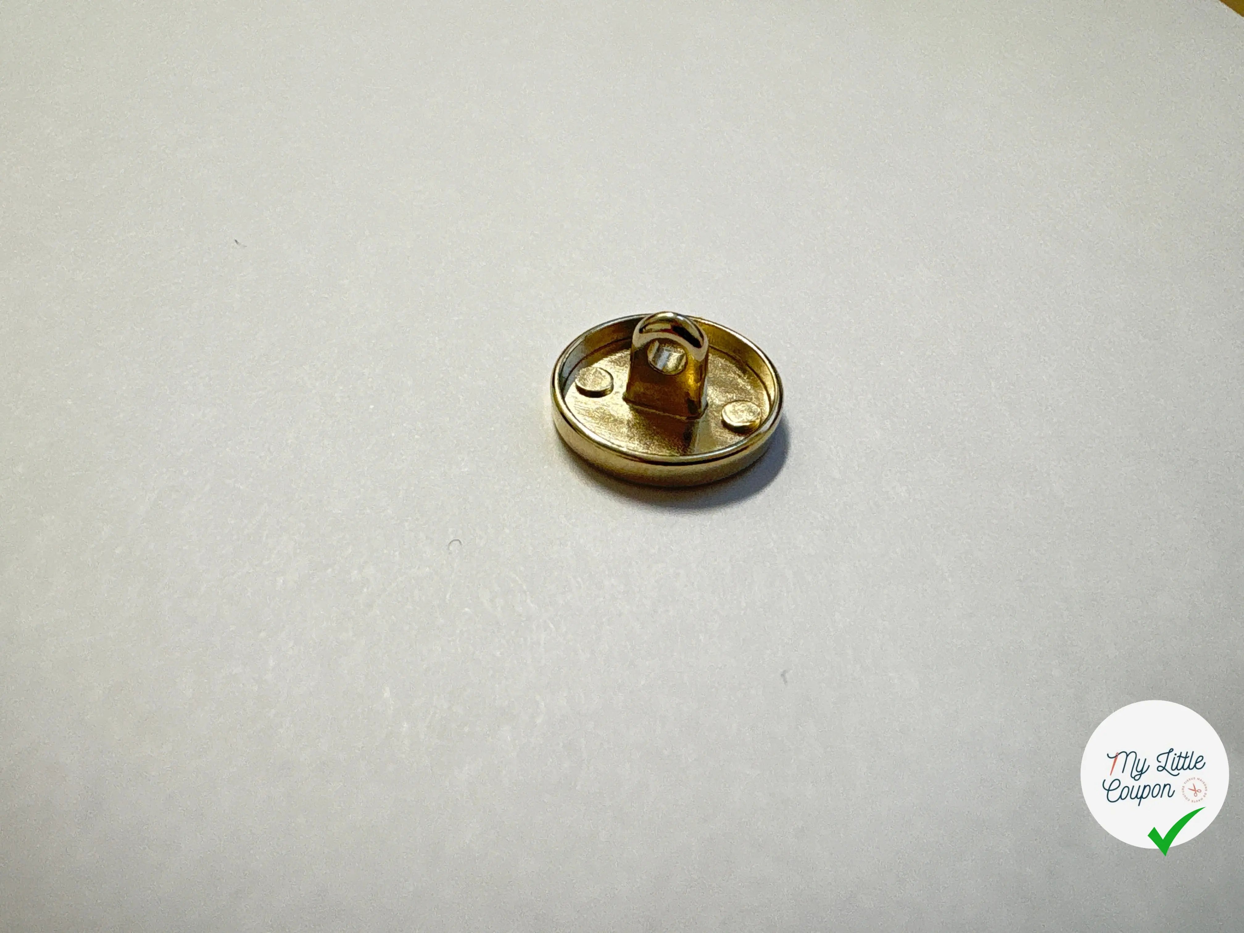 BOUTON MÉTAL DORÉ 15MM - My Little Coupon