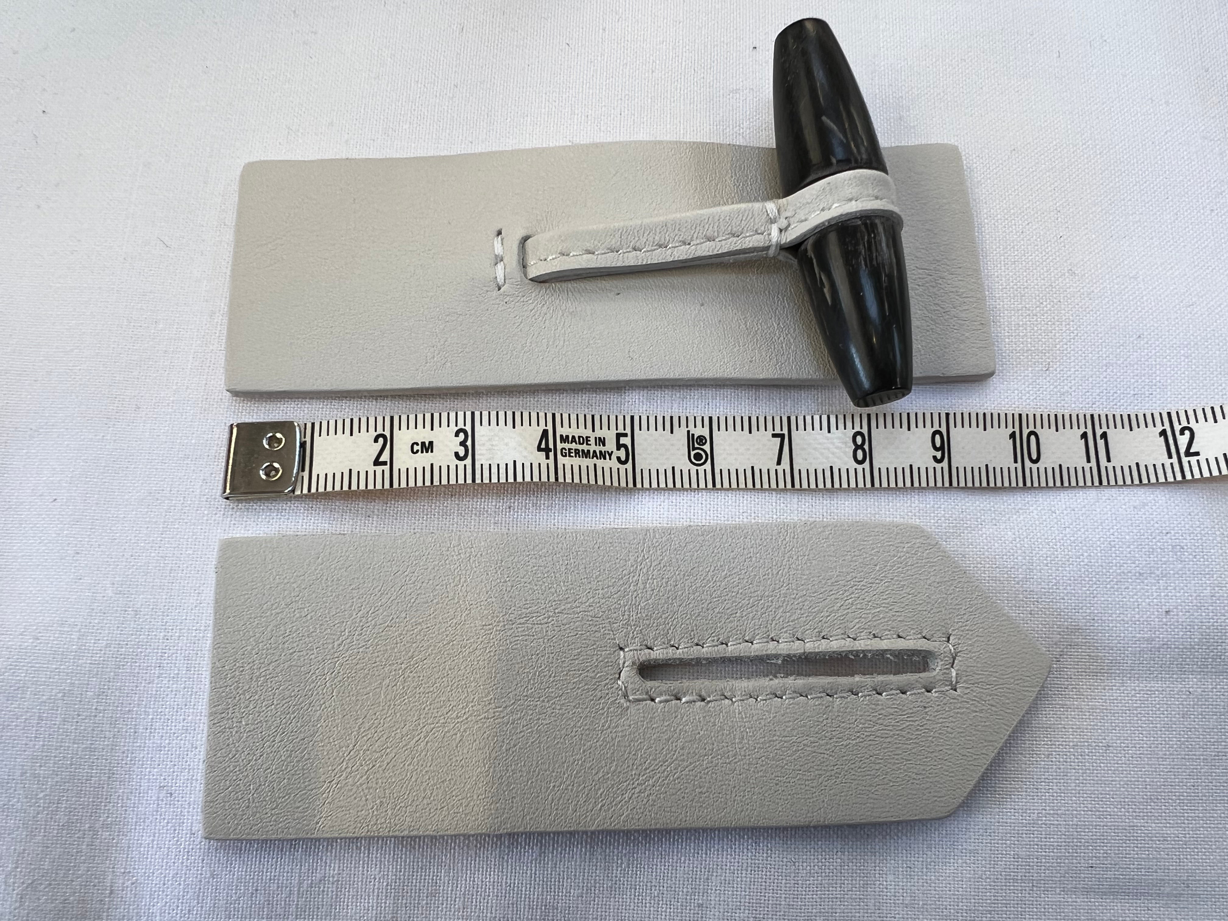 BRANDEBOURG CUIR Blanc grisé - My Little Coupon
