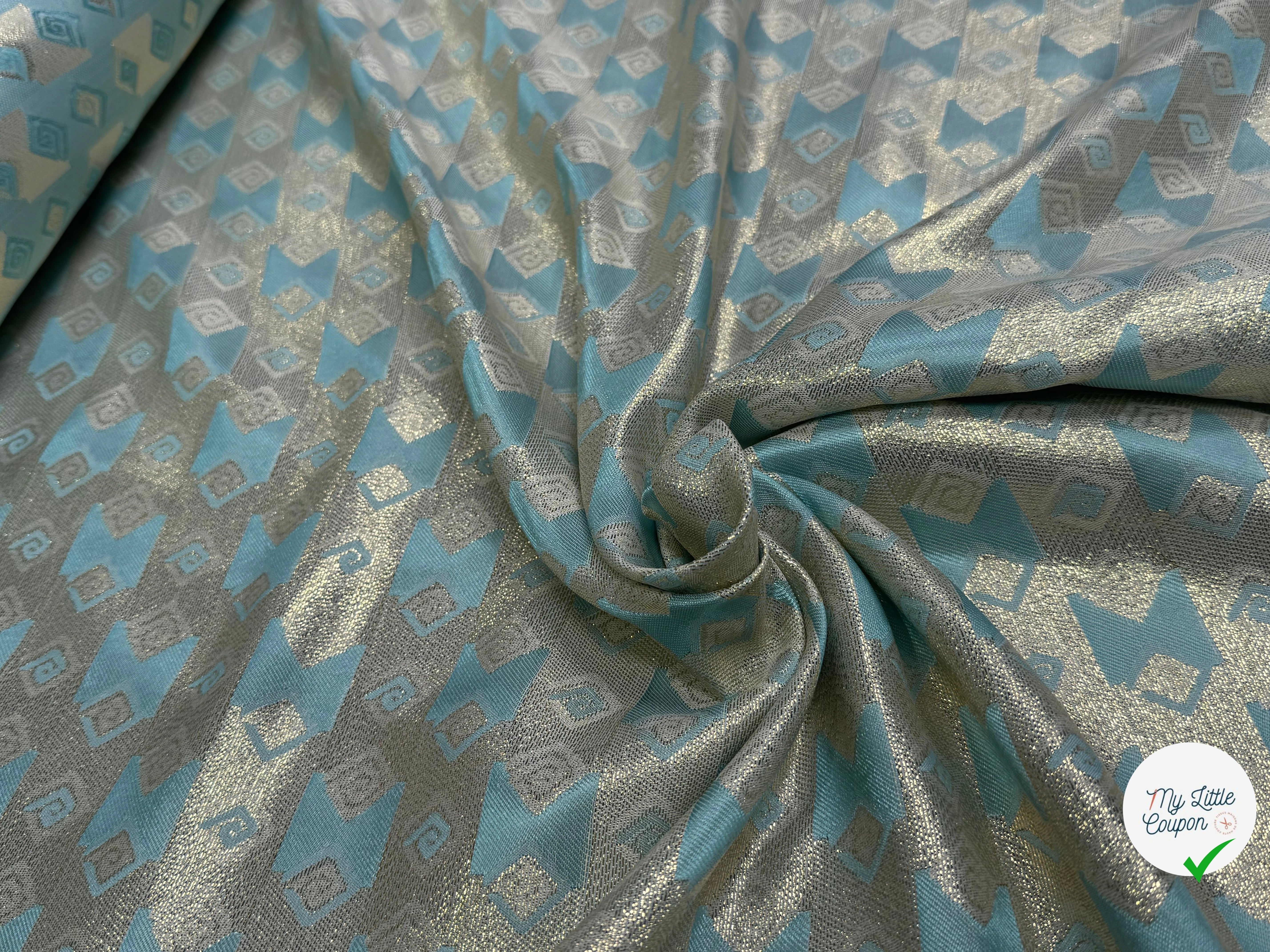BROCARD ARGENTÉ BABY BLUE - My Little Coupon