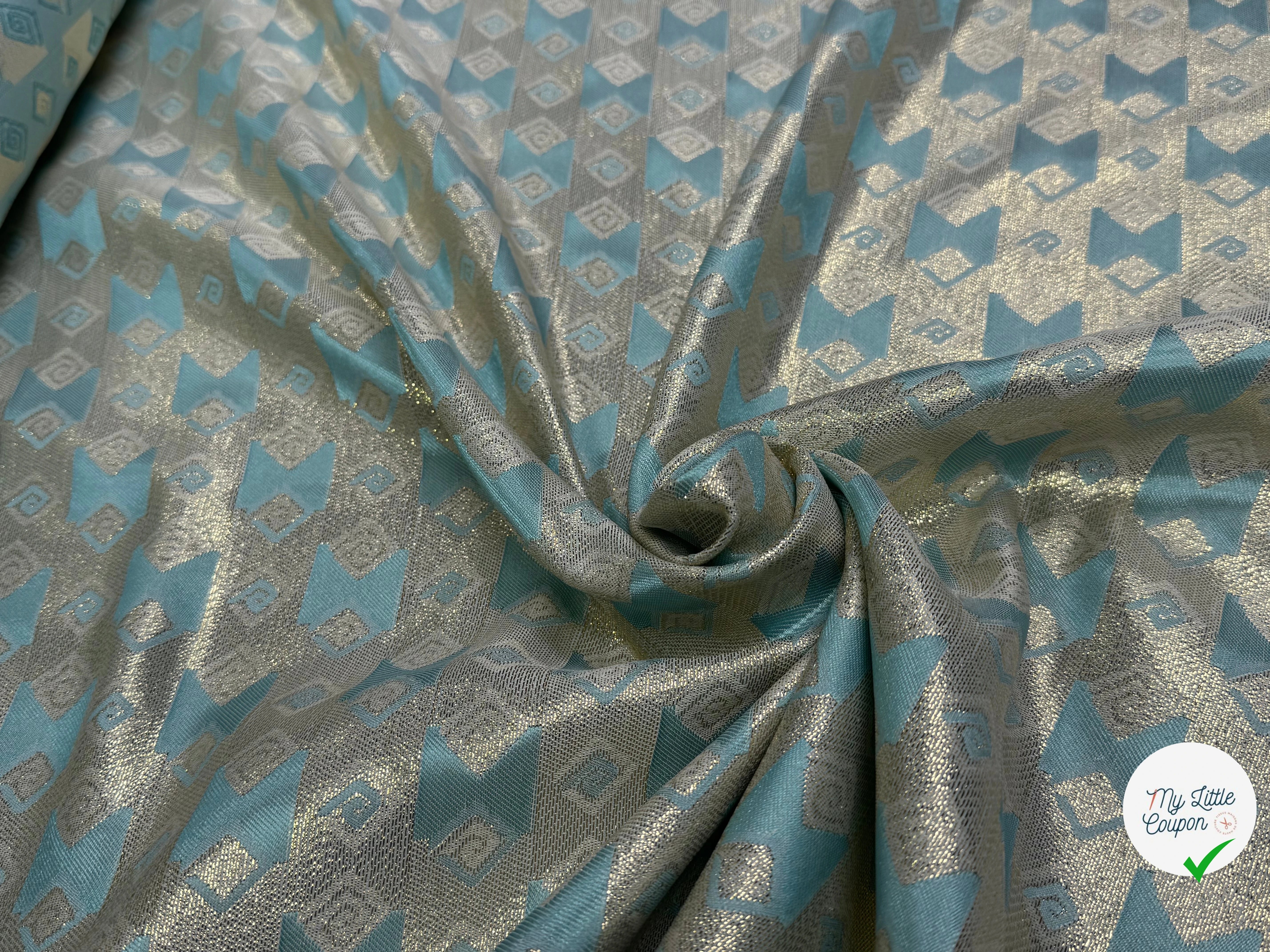 BROCARD ARGENTÉ BABY BLUE - My Little Coupon