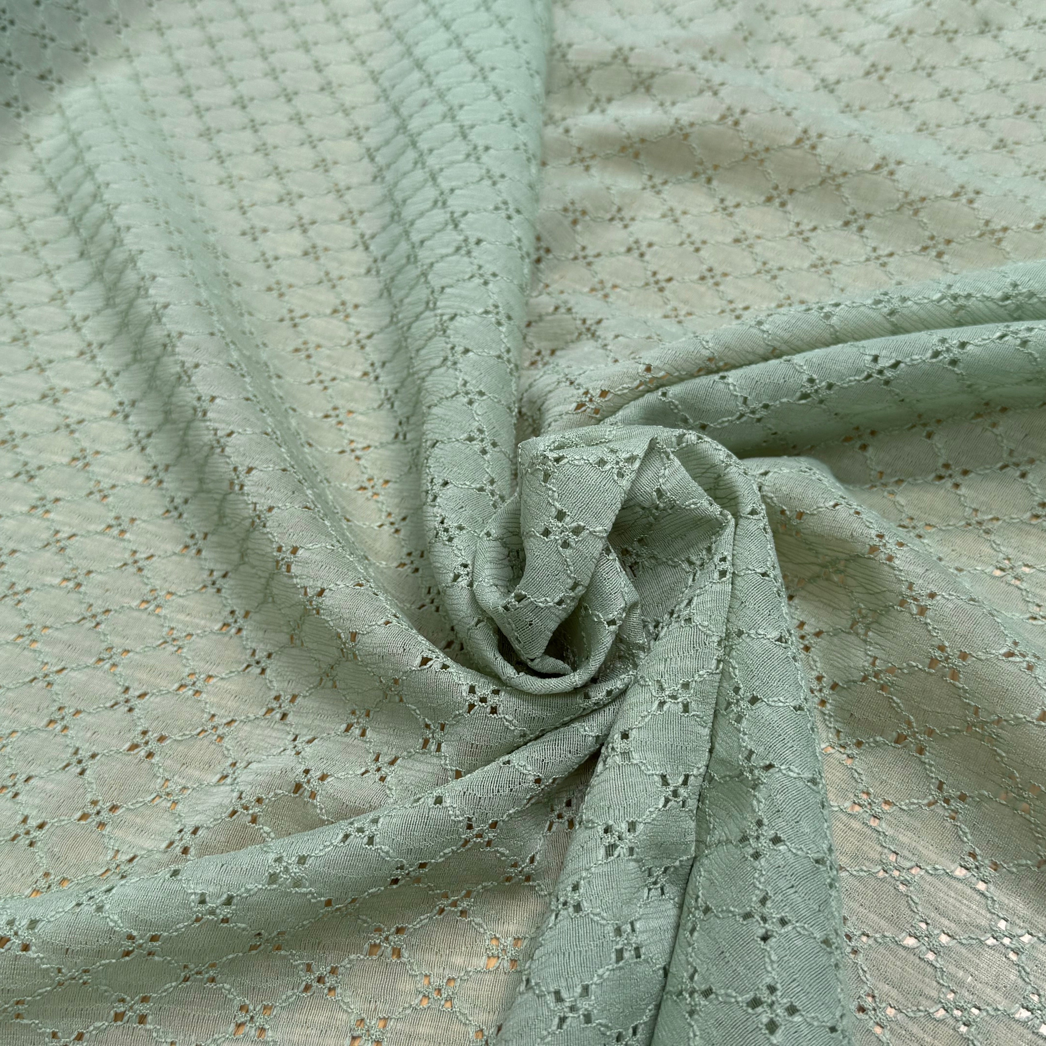 BRODERIE ANGLAISE VERT CÉLADON - My Little Coupon