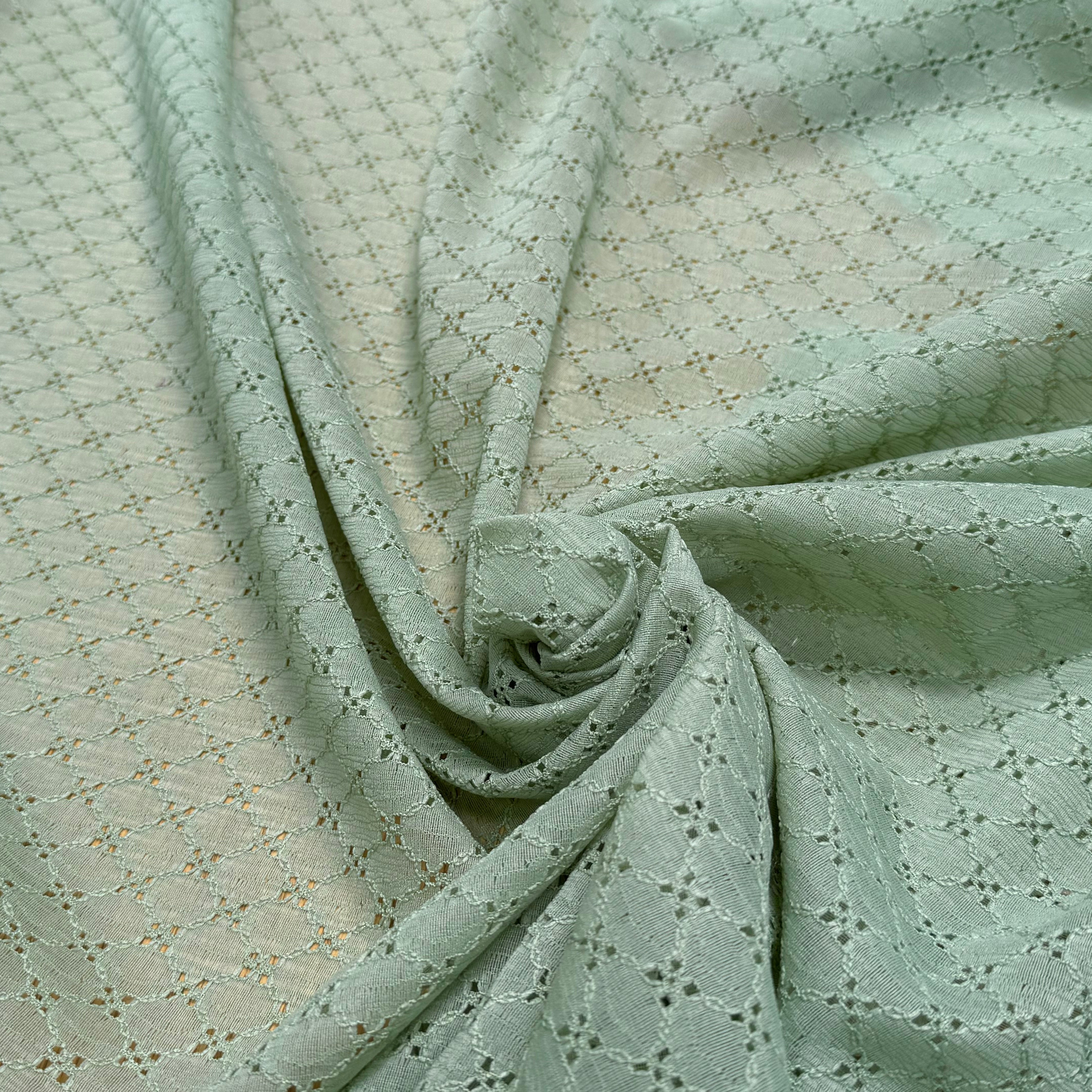 BRODERIE ANGLAISE VERT CÉLADON - My Little Coupon