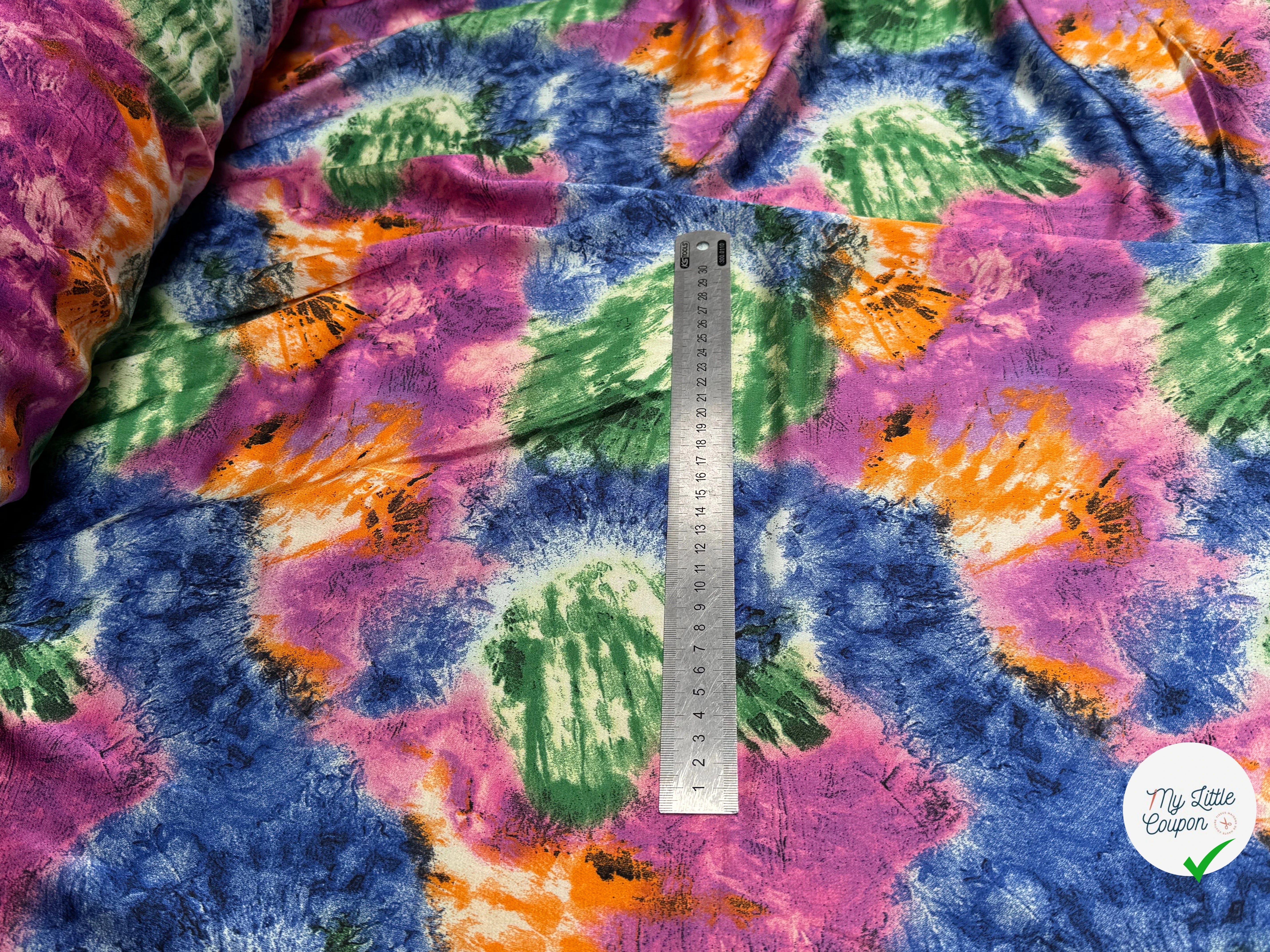 BUBBLE SATIN PRINTED TIE AND DYE - My Little Coupon