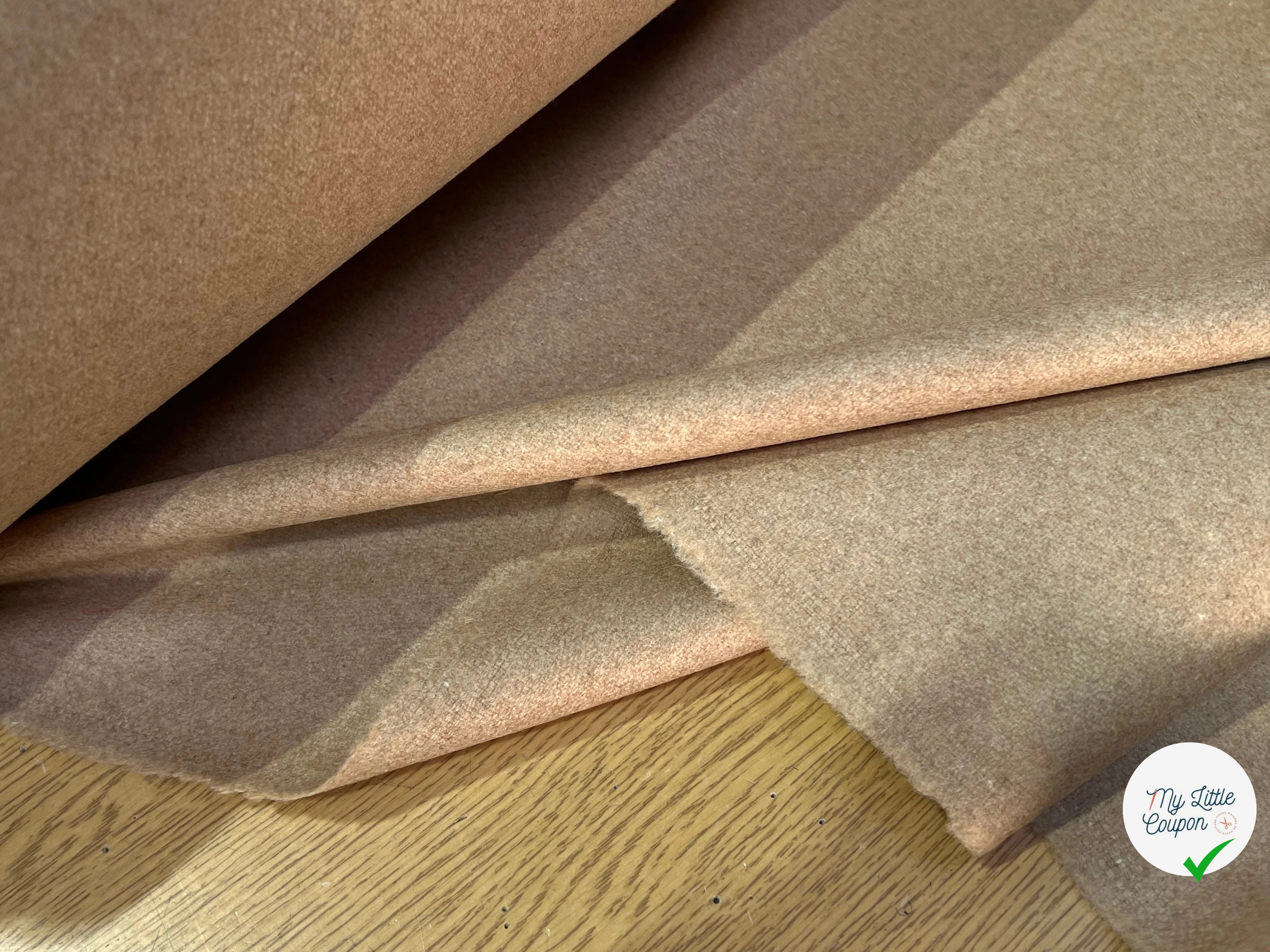 CABAN DE LAINE BEIGE CHAMOIS - My Little Coupon