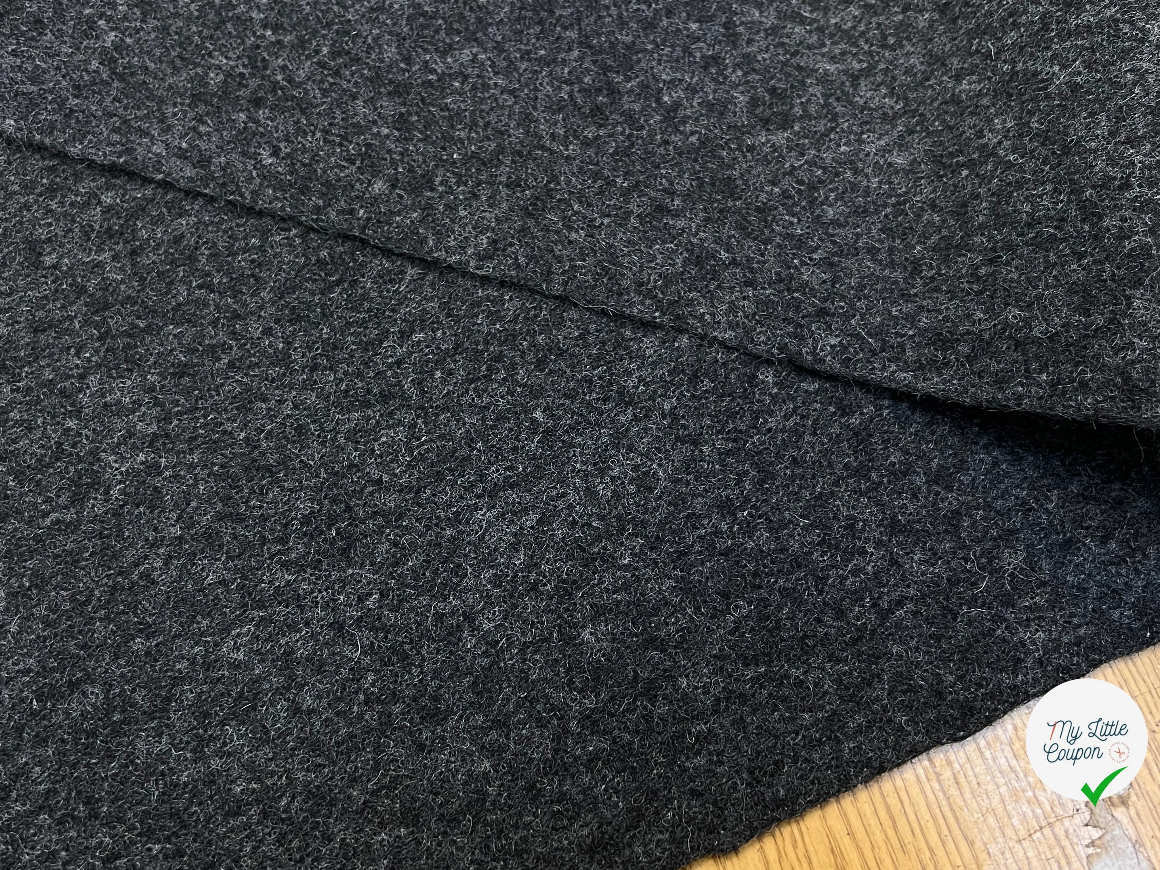 CABAN DE LAINE GRIS CHINÉ 100% LAINE FABRICATION FRANÇAISE - My Little Coupon