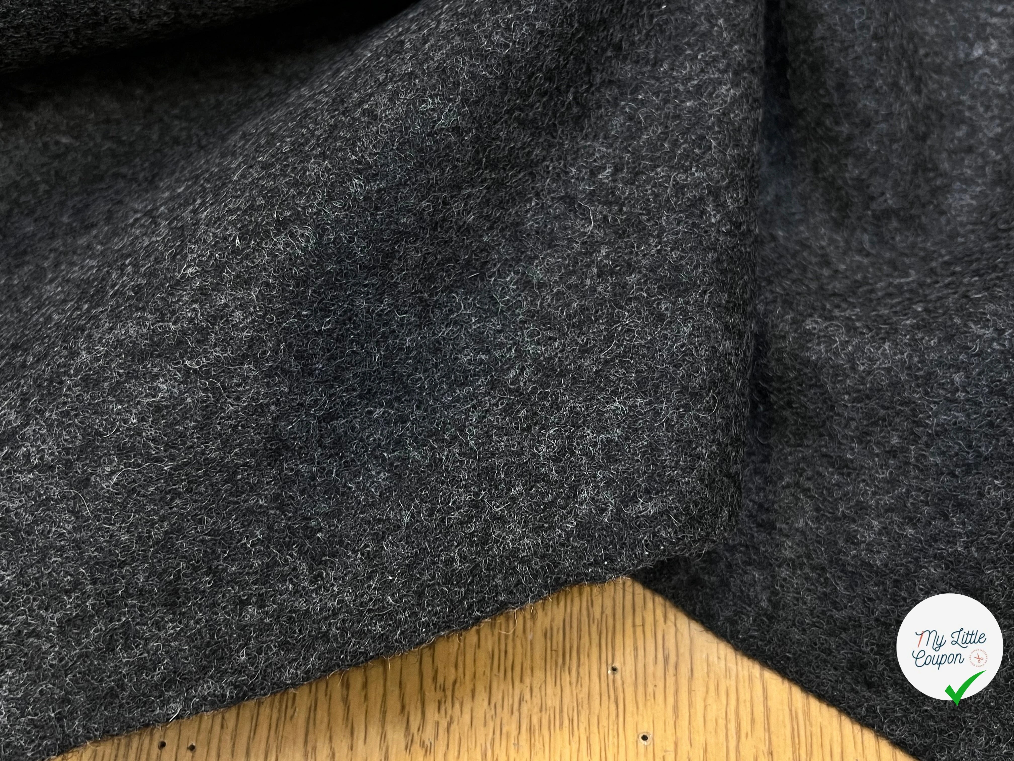 CABAN DE LAINE GRIS CHINÉ 100% LAINE FABRICATION FRANÇAISE - My Little Coupon
