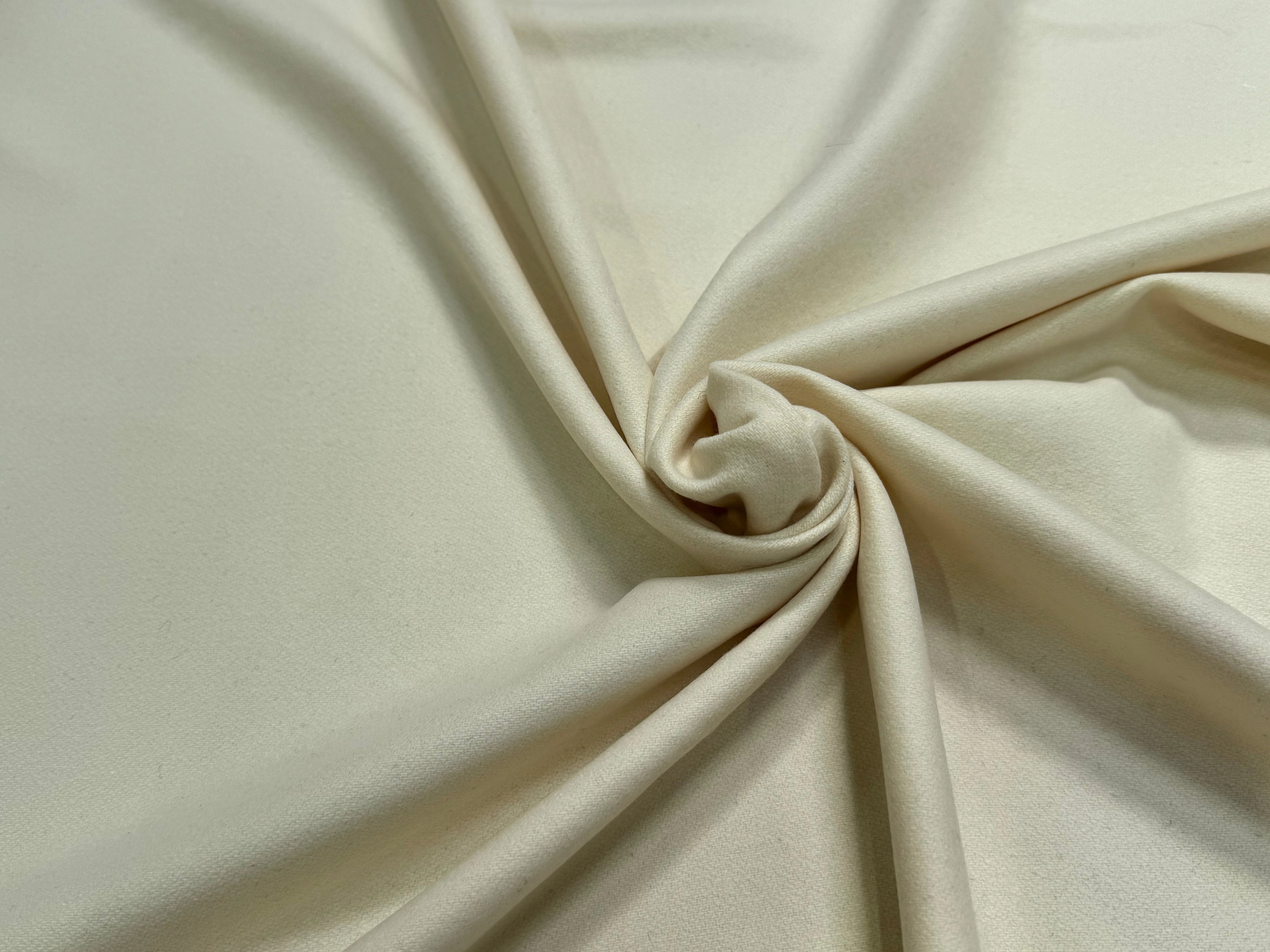 CABAN DE LAINE LÈGEREMENT STRETCH VANILLE - My Little Coupon