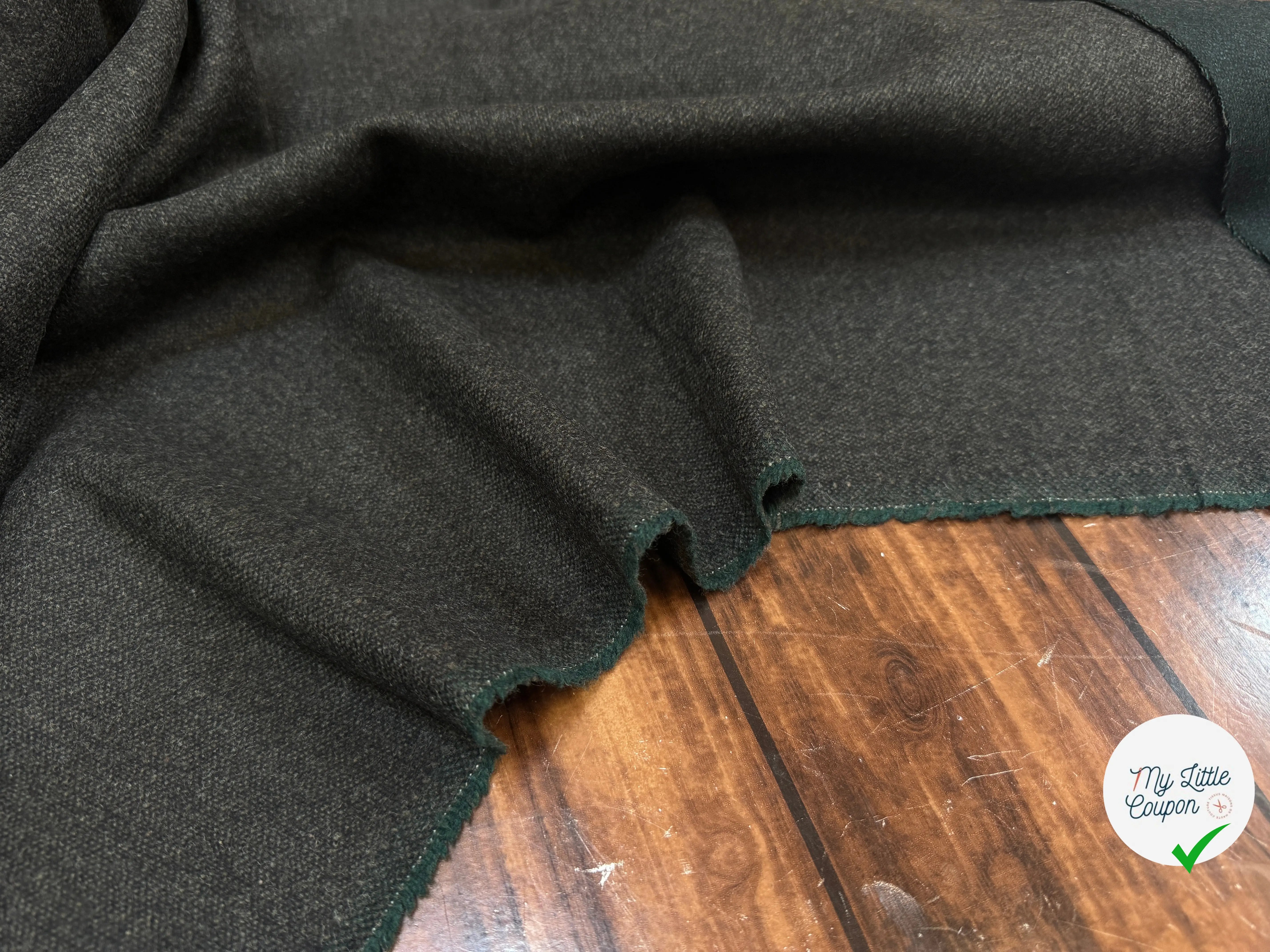 CABAN VERT CHINÉ 80% LAINE VIERGE REVERSIBLE - My Little Coupon