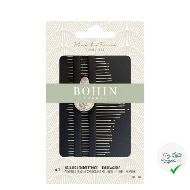 CARNET DE 40 AIGUILLES A COUDRE "LONGUE & MODE" - My Little Coupon