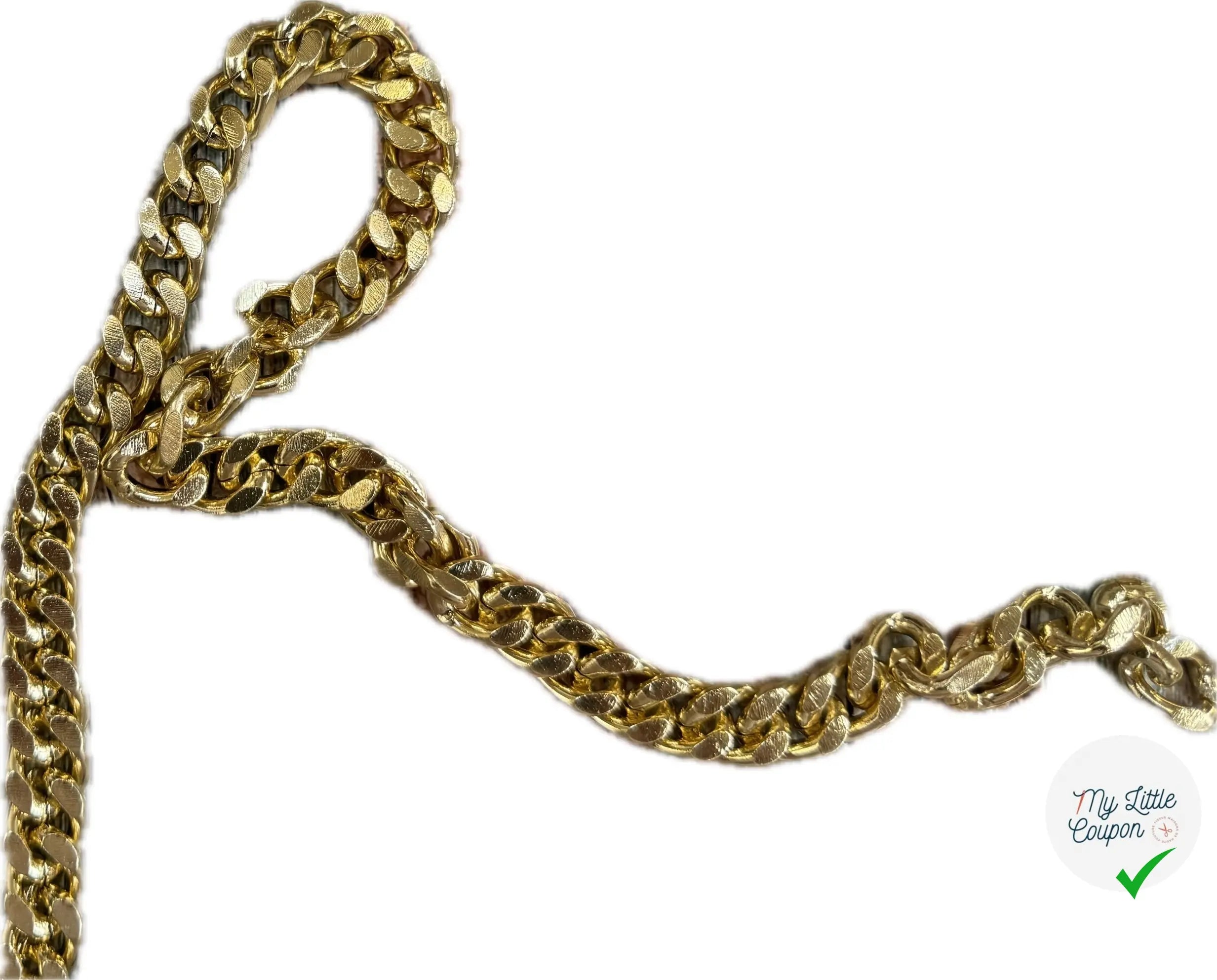 CHAÎNE MAILLE FORÇAT DORÉ - My Little Coupon