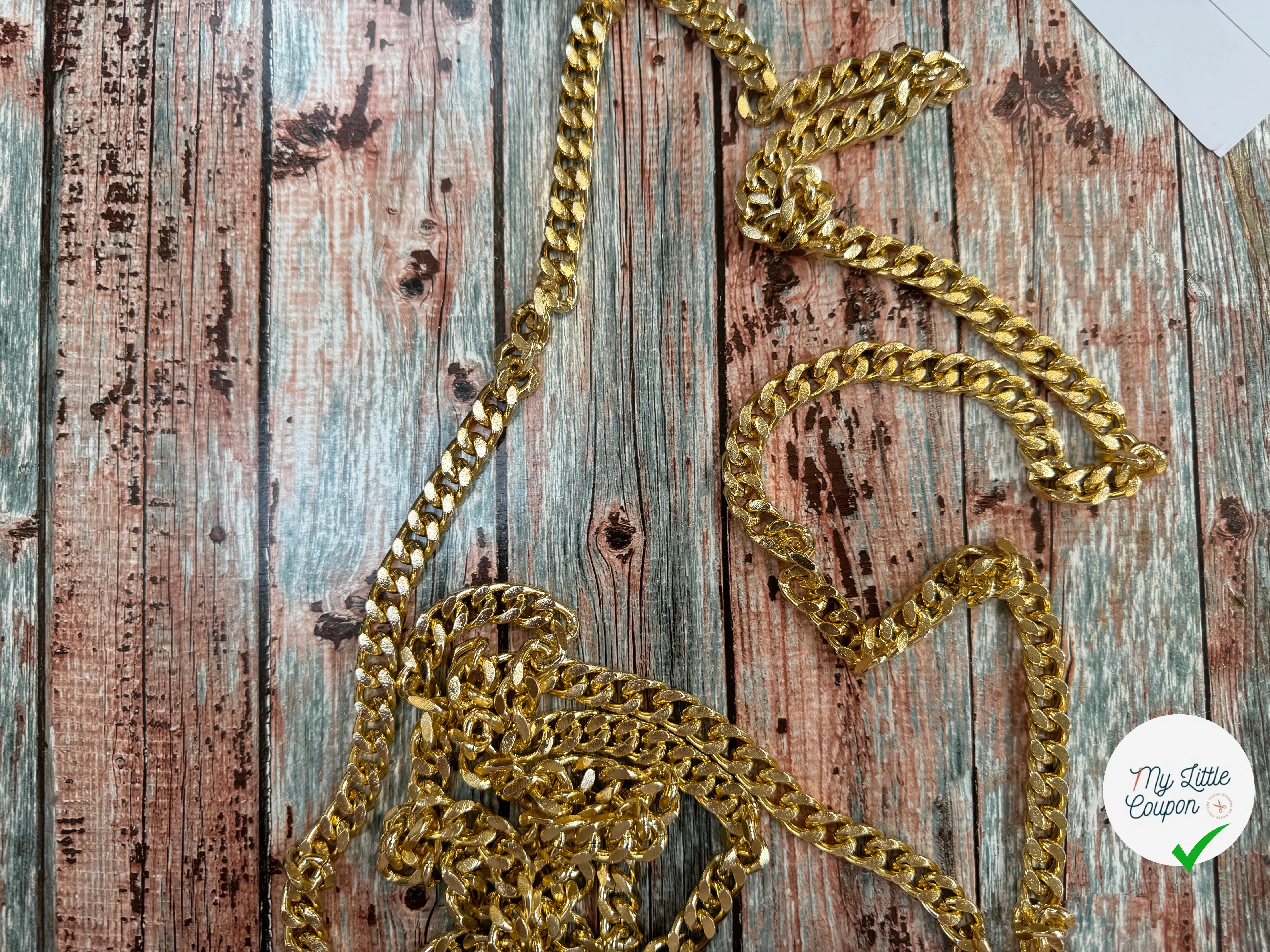 CHAÎNE MAILLE FORÇAT DORÉ - My Little Coupon