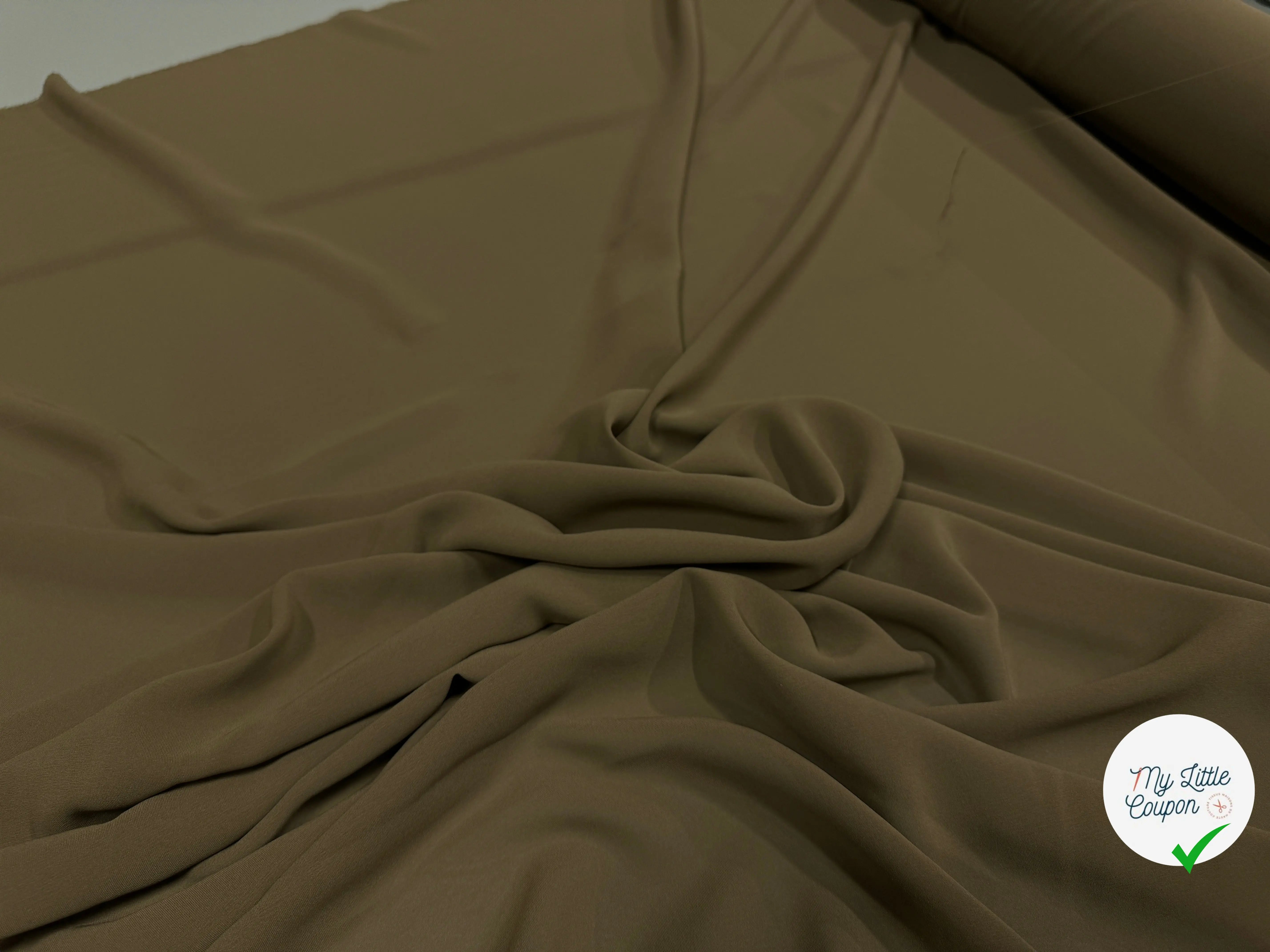 CHIFFON DE SOIE LEGERE KAKI CLAIRÂ - My Little Coupon