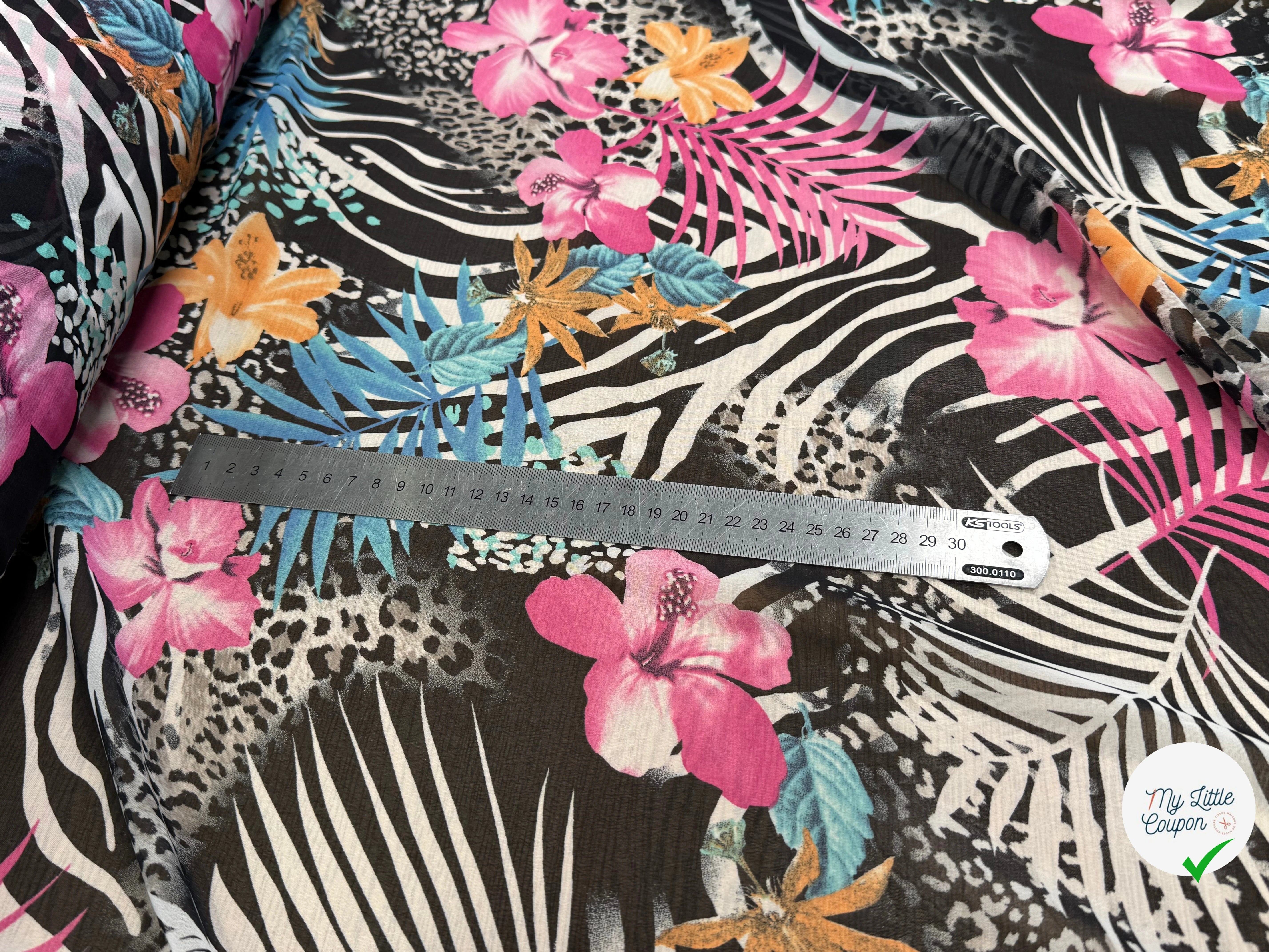CHIFFON IMPRIMÉ SAVANE ULTRA BEAU - My Little Coupon