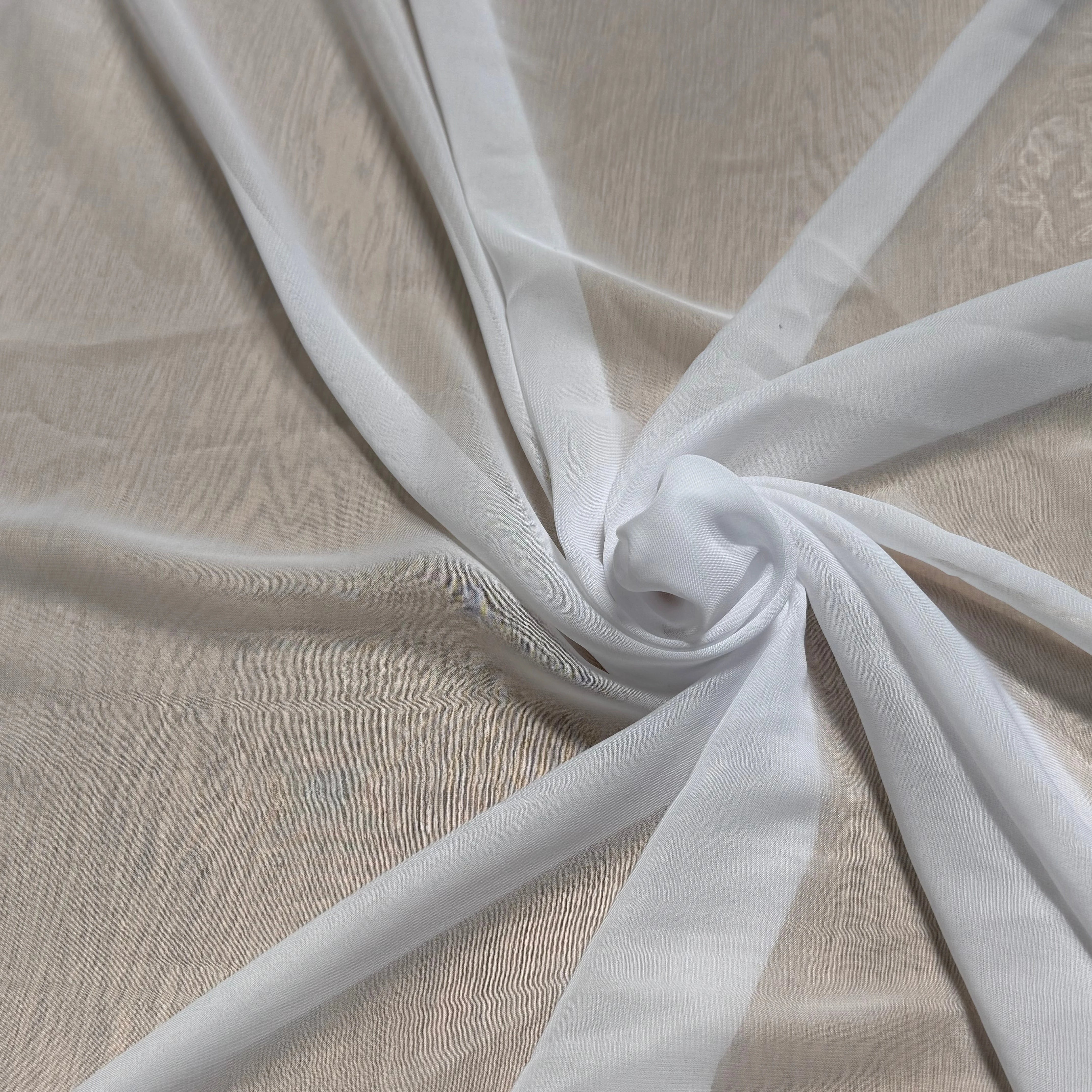 CHIFFON UNI BLANC OPTIQUE - My Little Coupon