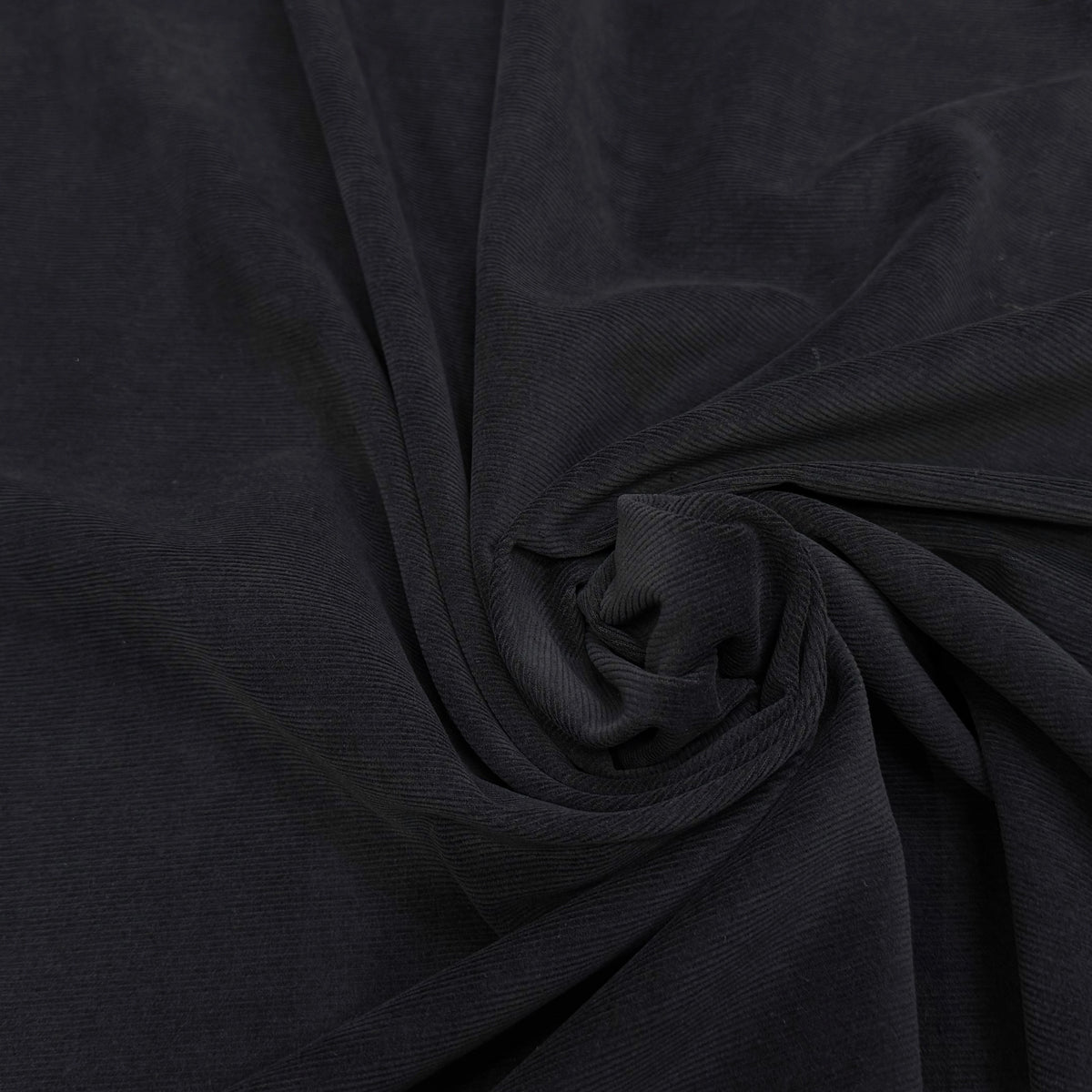 (CHUTE) VELOURS DE COTON BLEU MARINE FONCÉ CÔTELE - My Little Coupon