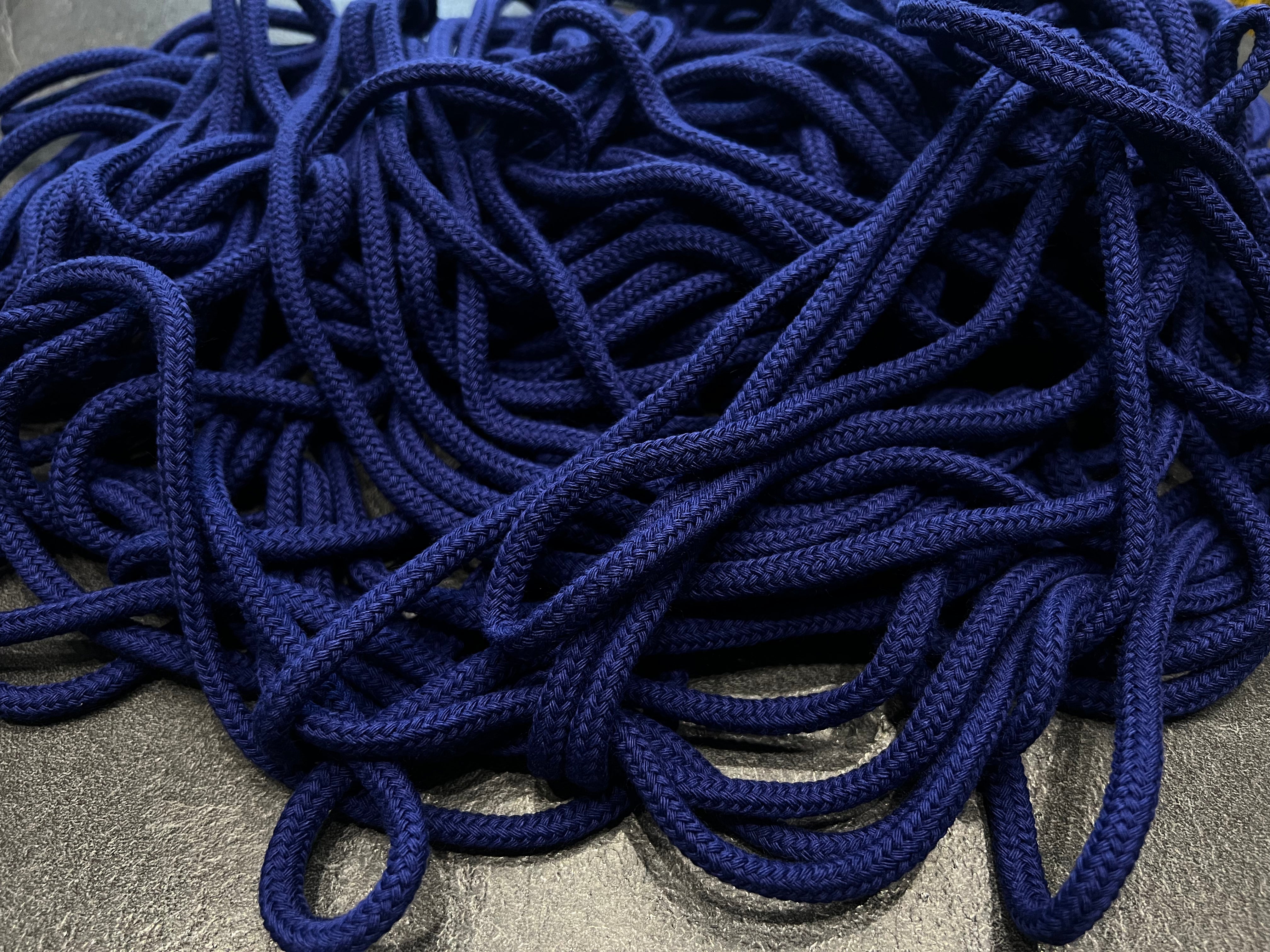 CORDON TRESSÉ ROND BLEU OUTREMER 5mm - My Little Coupon