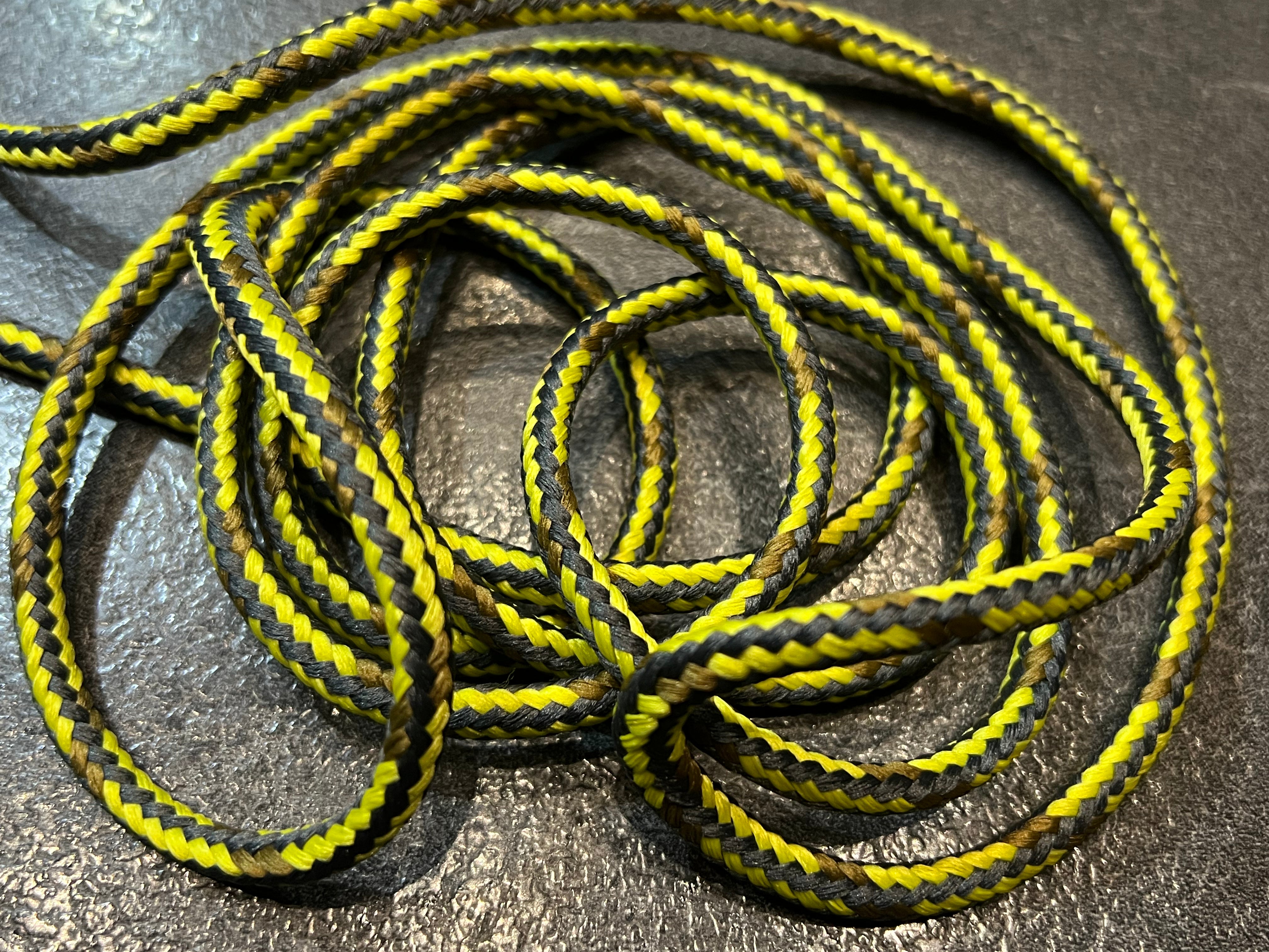 CORDON TRESSÉ ROND JAUNE, GRIS, MARRON 7mm - My Little Coupon