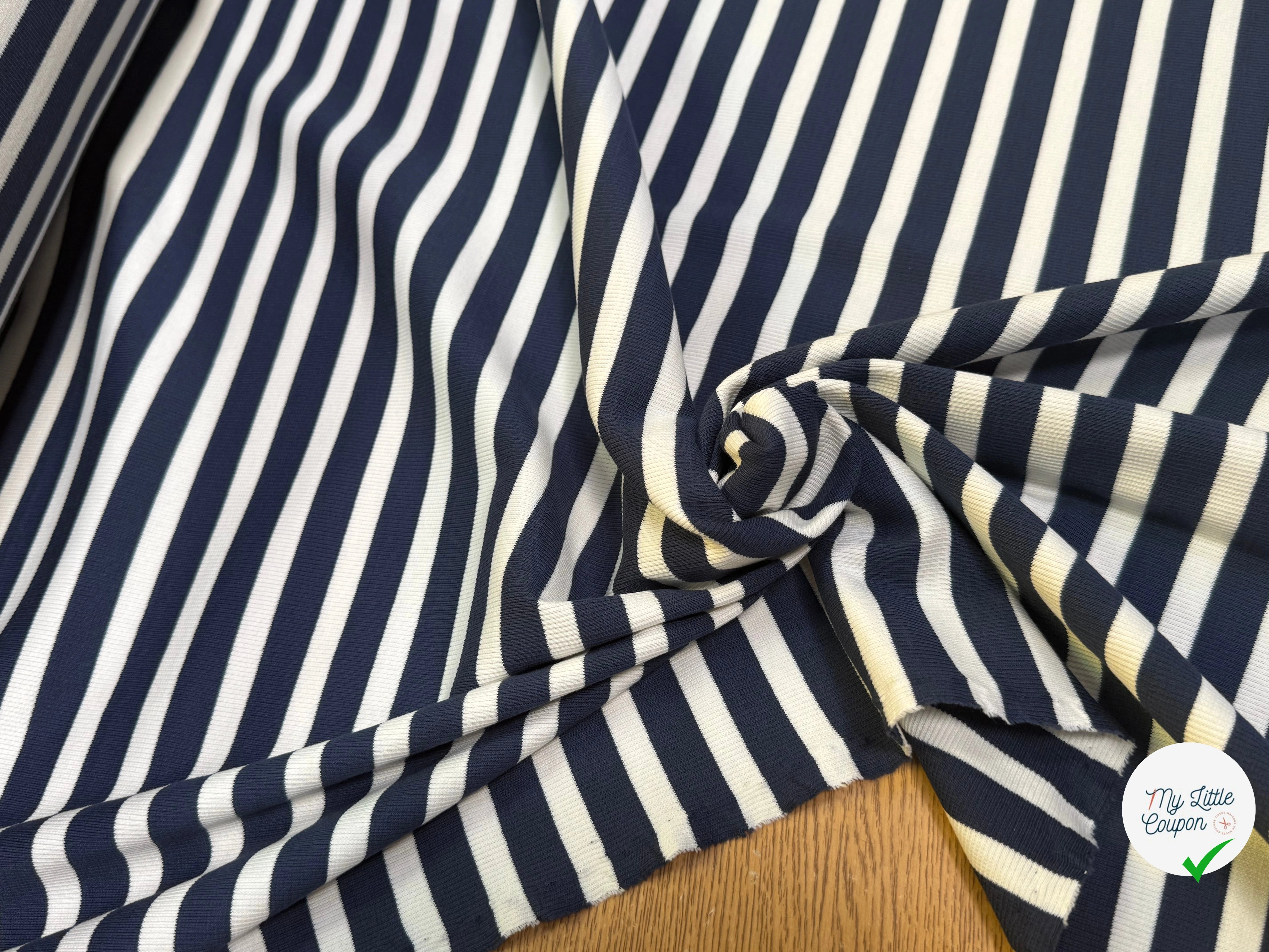 CÔTE 2/1 BLEU INK/CRAIE 90 DE LAIZE 98% COTON - My Little Coupon