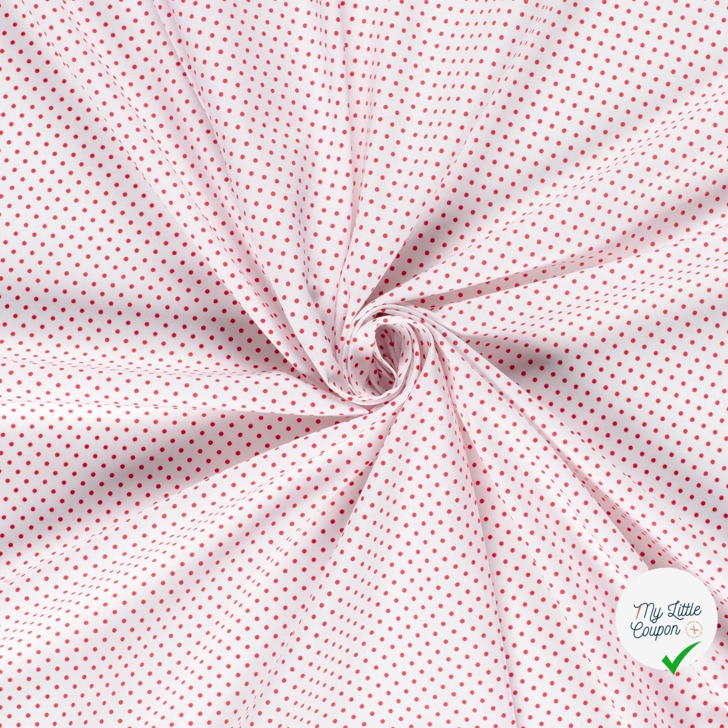 COTON À POIS PETITE TAILLE BLANC - My Little Coupon