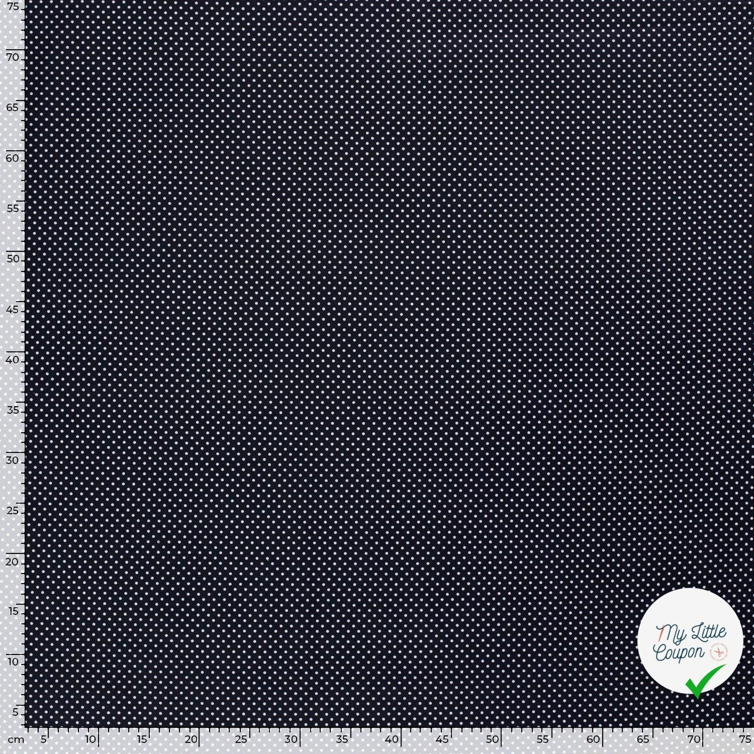 COTON À POIS PETITE TAILLE BLEU MARINE - My Little Coupon