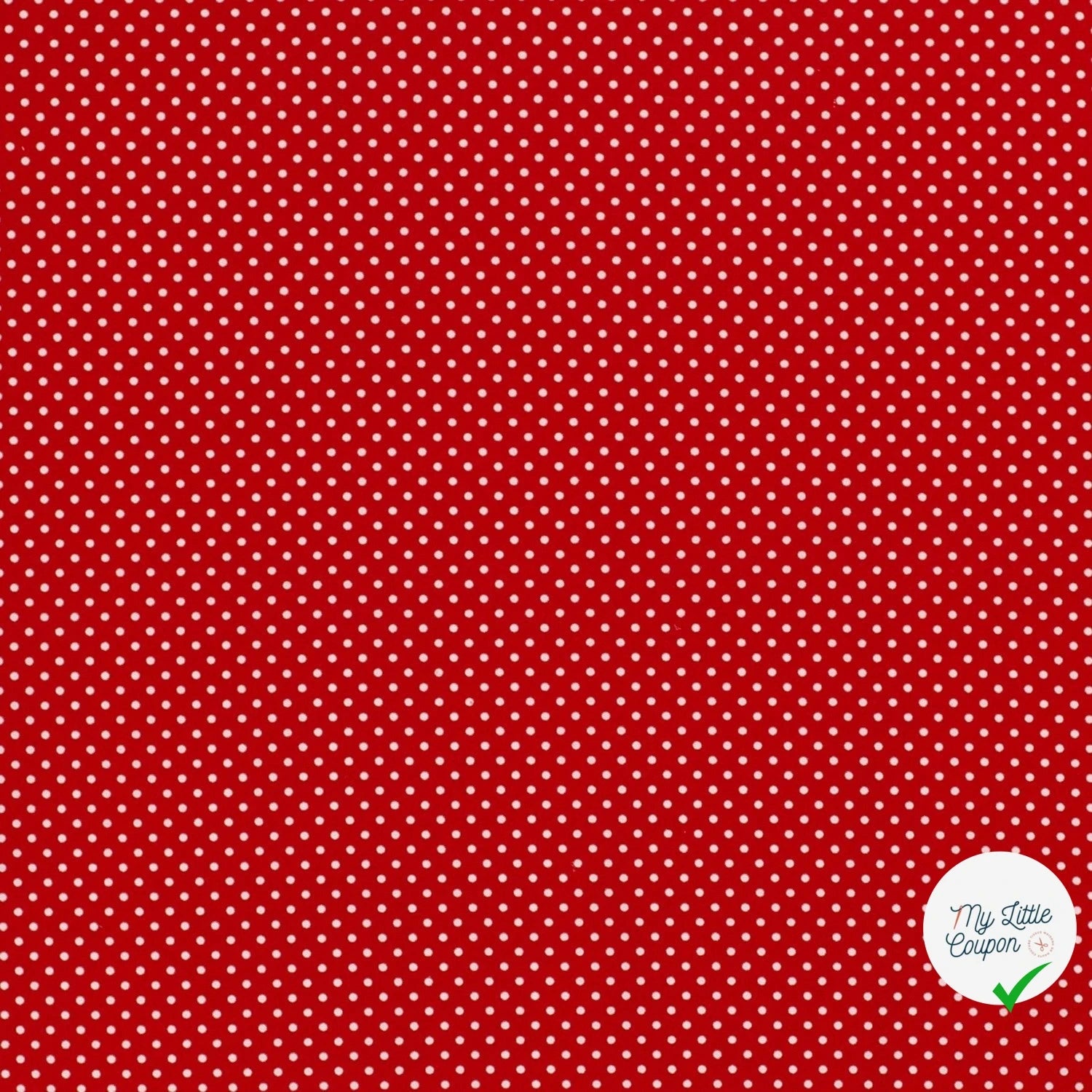 COTON À POIS PETITE TAILLE ROUGE - My Little Coupon