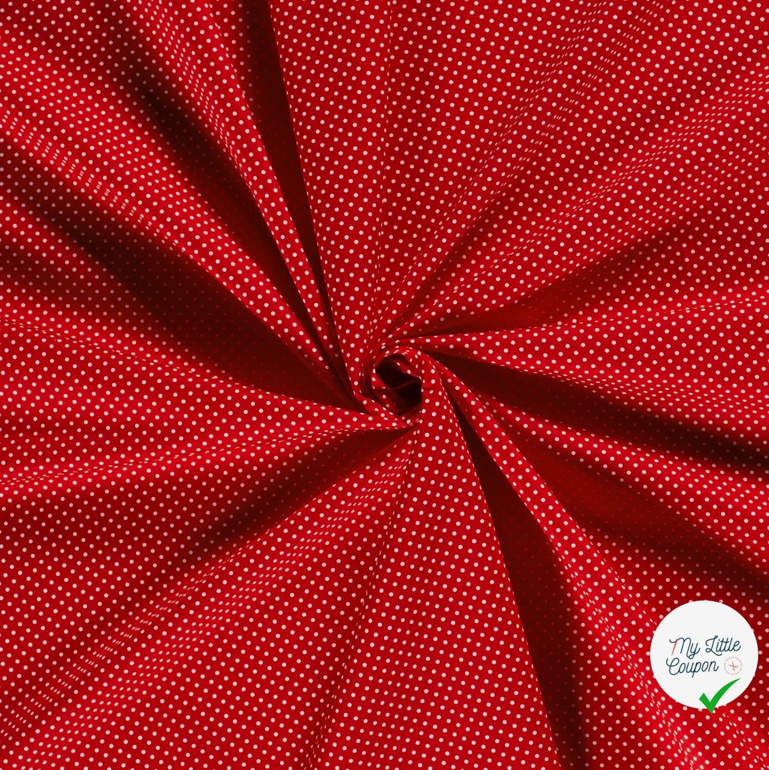 COTON À POIS PETITE TAILLE ROUGE - My Little Coupon