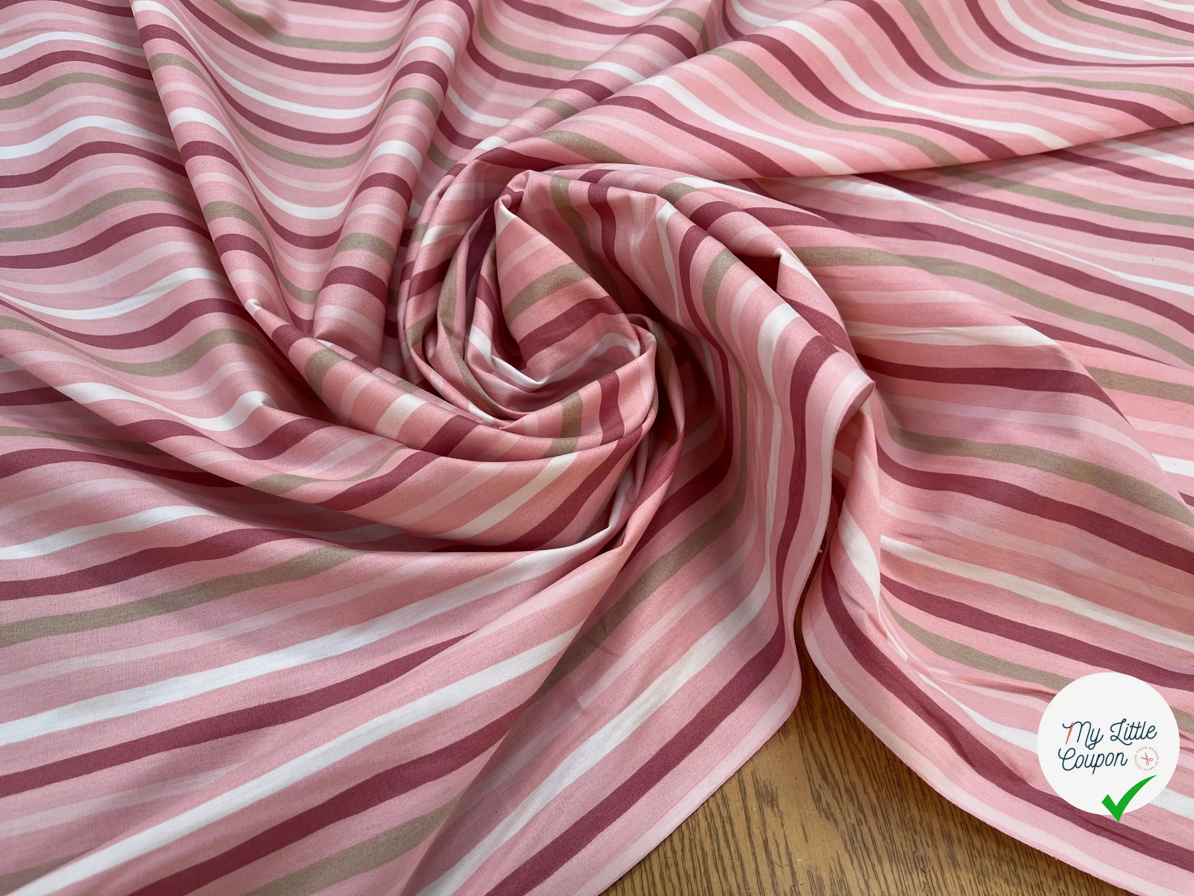 COTON BÉBÉ 120 FILS MOTIF TRANSAT ROSE - My Little Coupon
