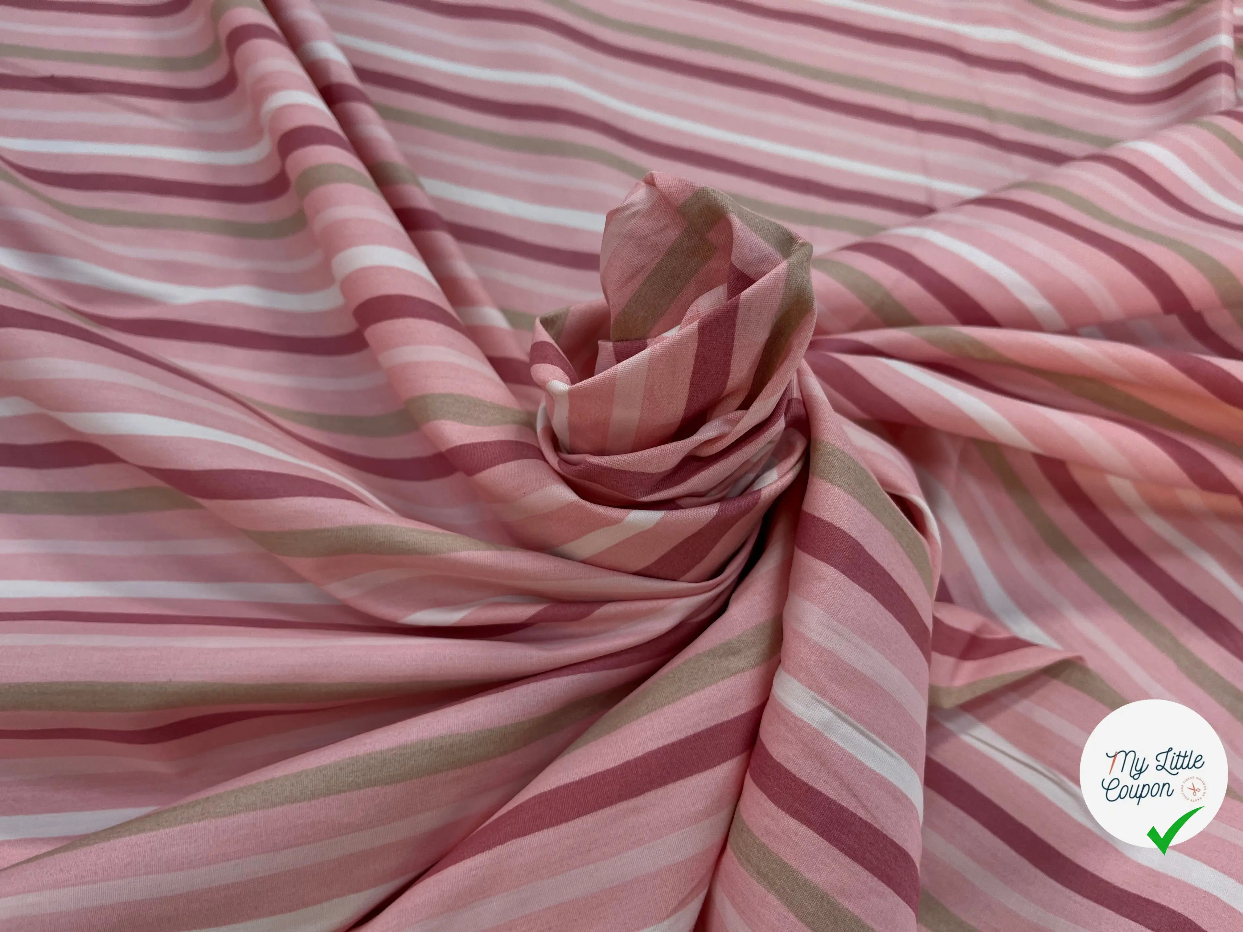 COTON BÉBÉ 120 FILS MOTIF TRANSAT ROSE - My Little Coupon