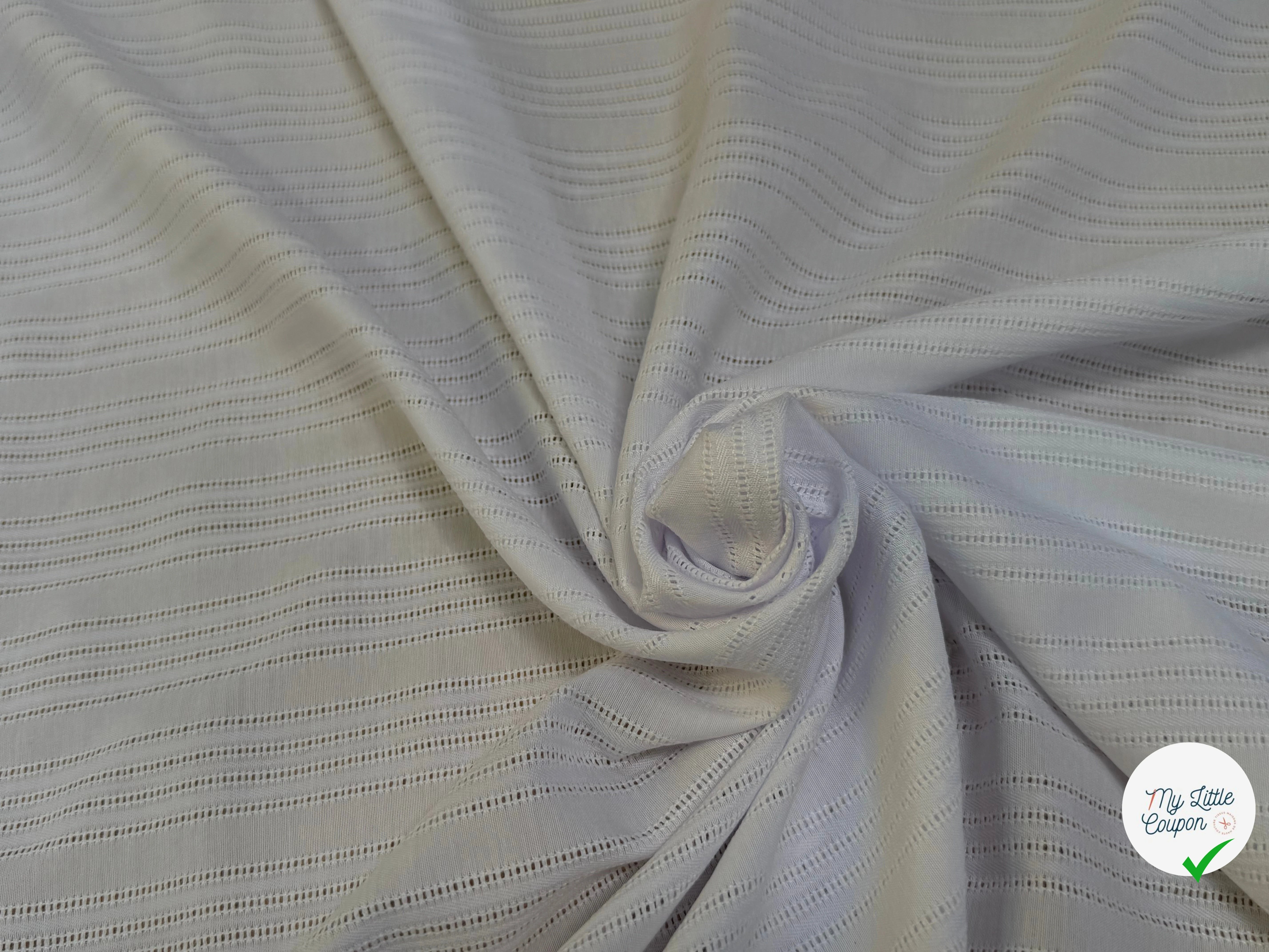 COTON BRODÉ MAGNIFIQUE BLANC - My Little Coupon