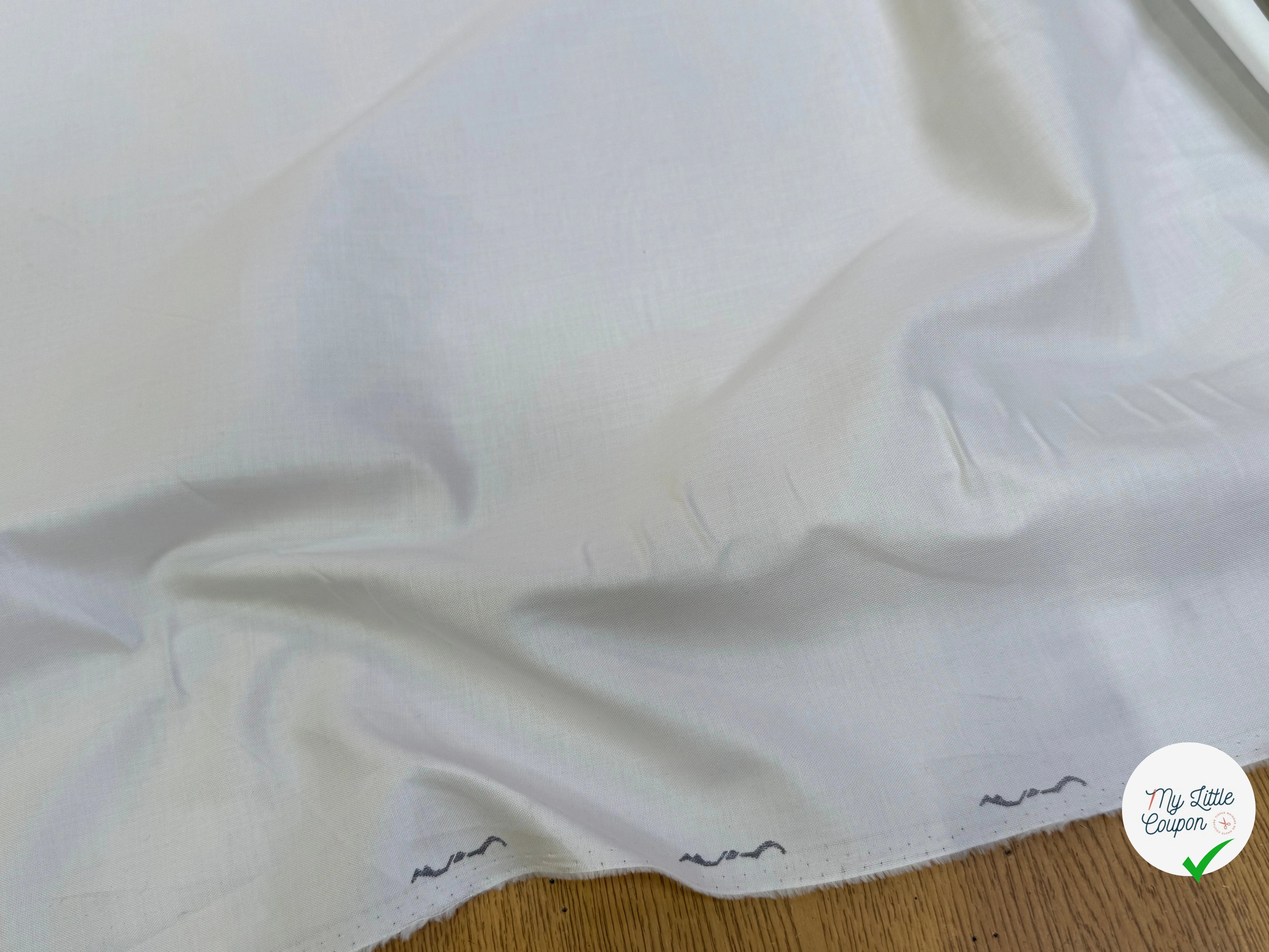 COTON CHEMISE BLANC ASPECT OXFORD - My Little Coupon