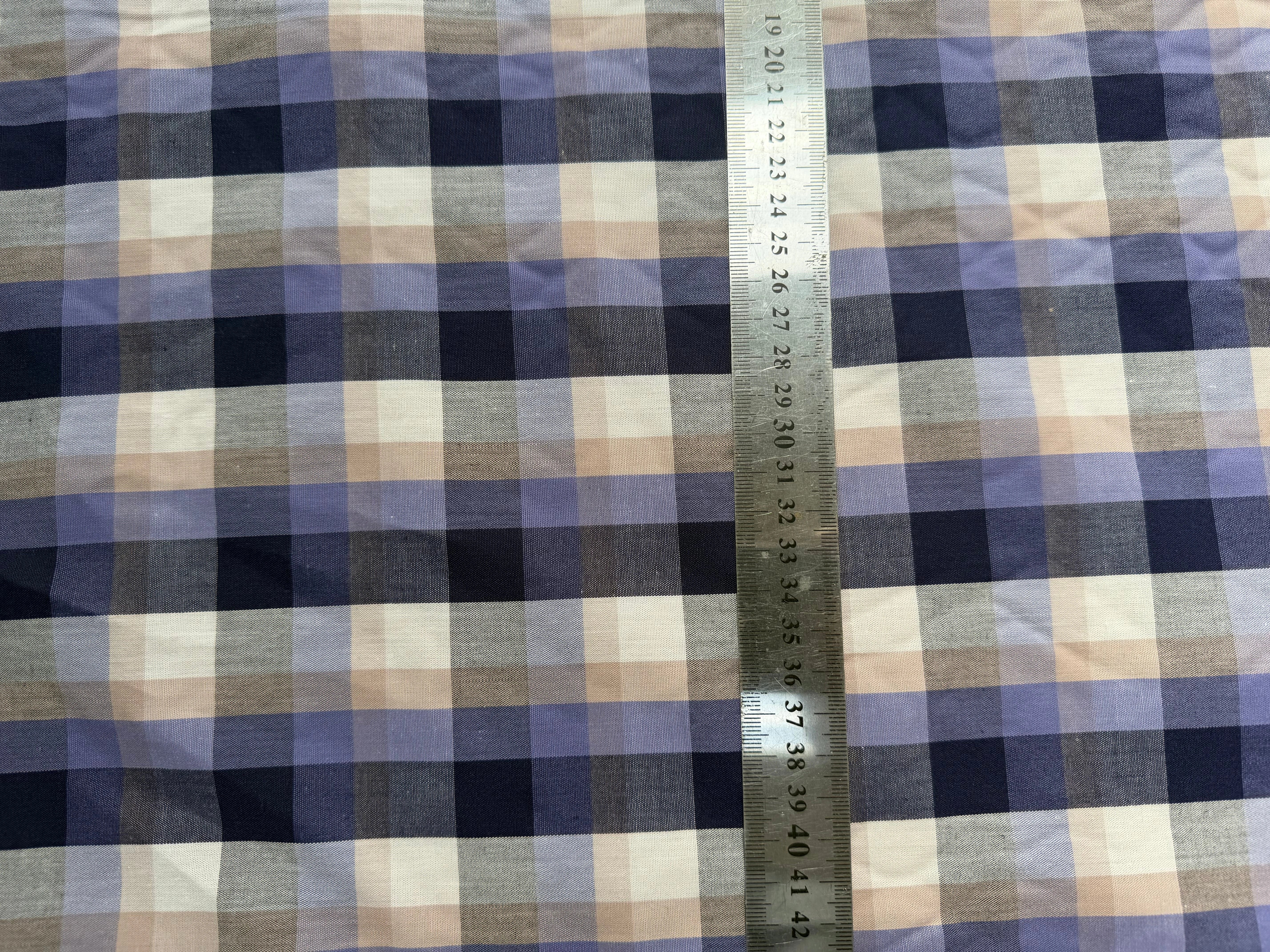 COTON CHEMISE CARREAUX VIOLET - My Little Coupon